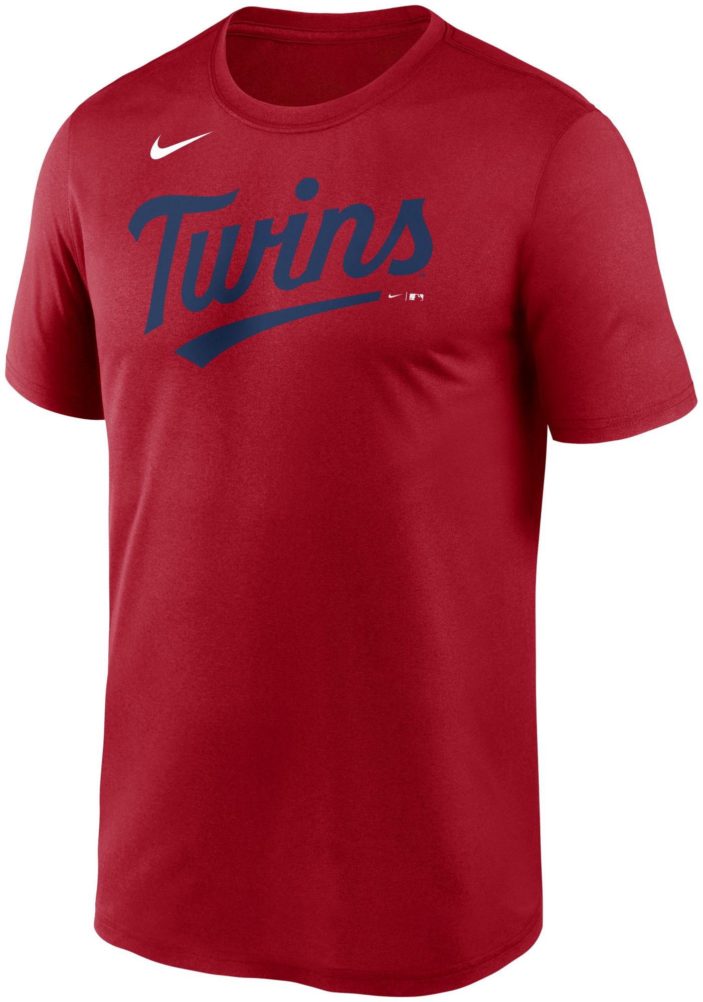 Nike Men's Minnesota Twins Red Wordmark Legend T-Shirt | Dick's