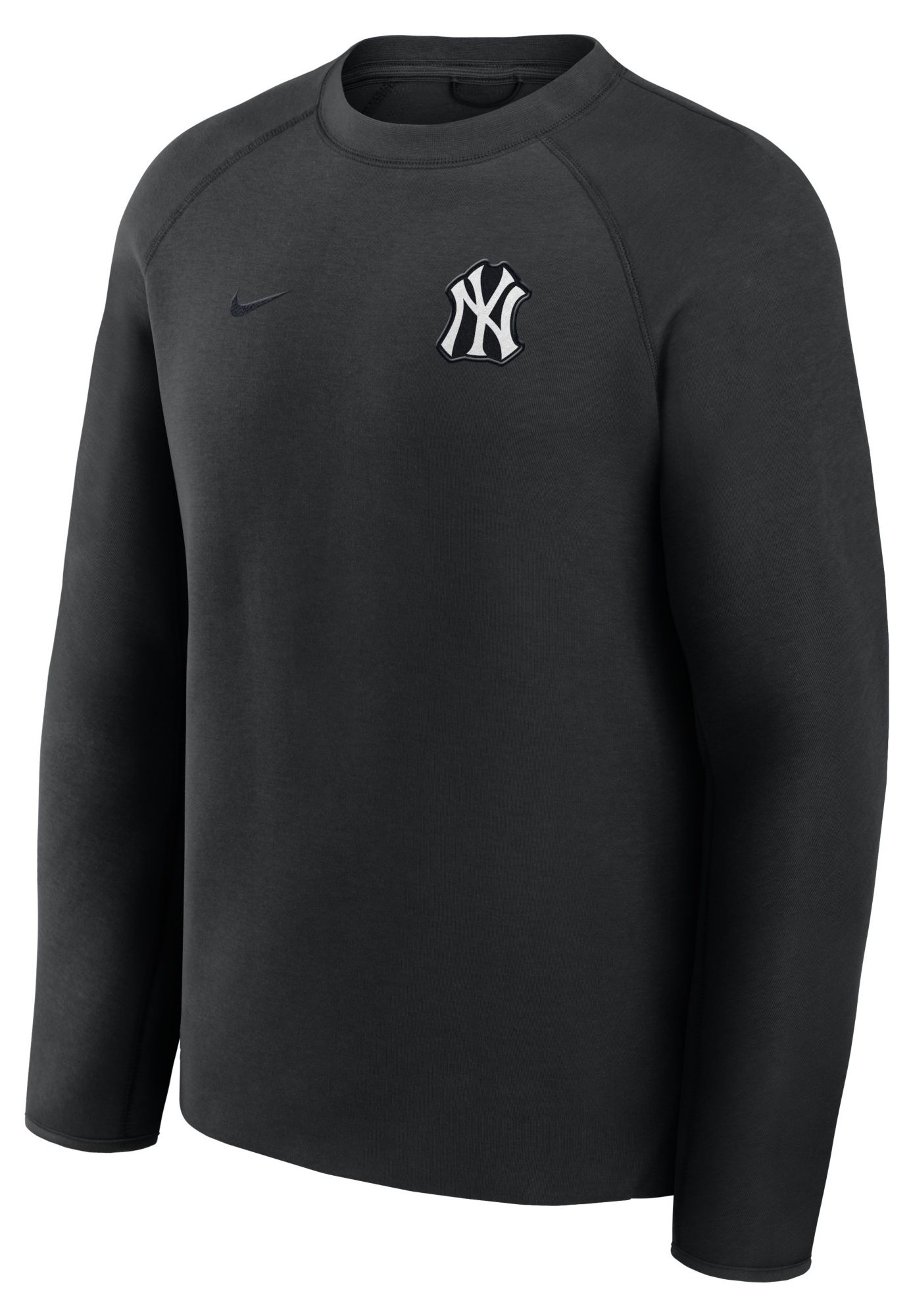 Nike Men's New York Yankees Black Tech Fleece Crewneck Sweatshirt