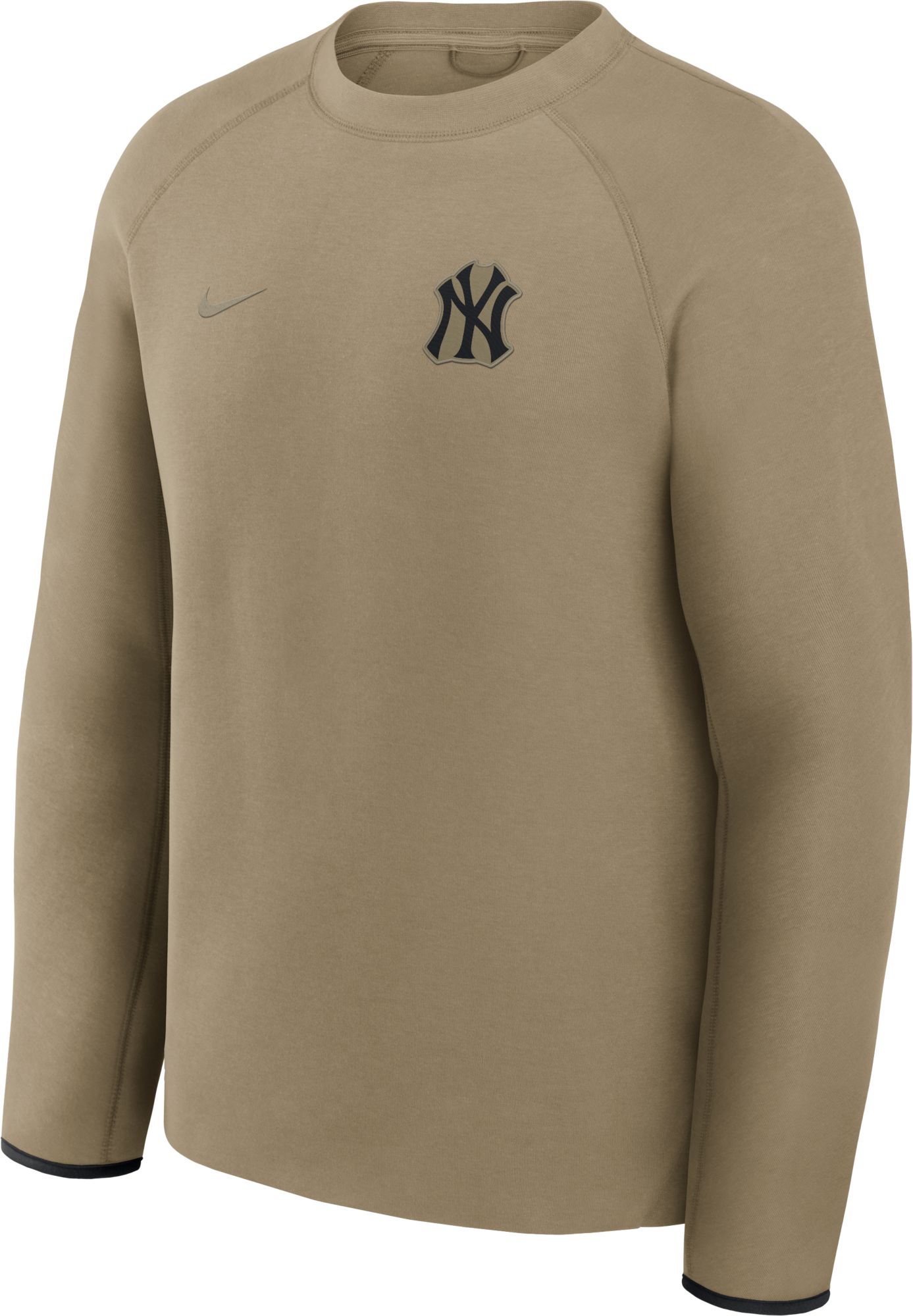 Nike Men's New York Yankees Olive Tech Fleece Crewneck Sweatshirt