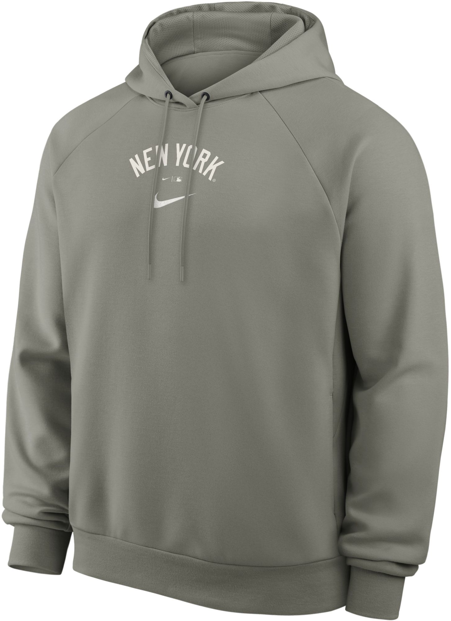 Nike Yankees フード付きスウェットシャツ Nike Men's New York Yankees Gray Dri-FIT Primary Fleece UV