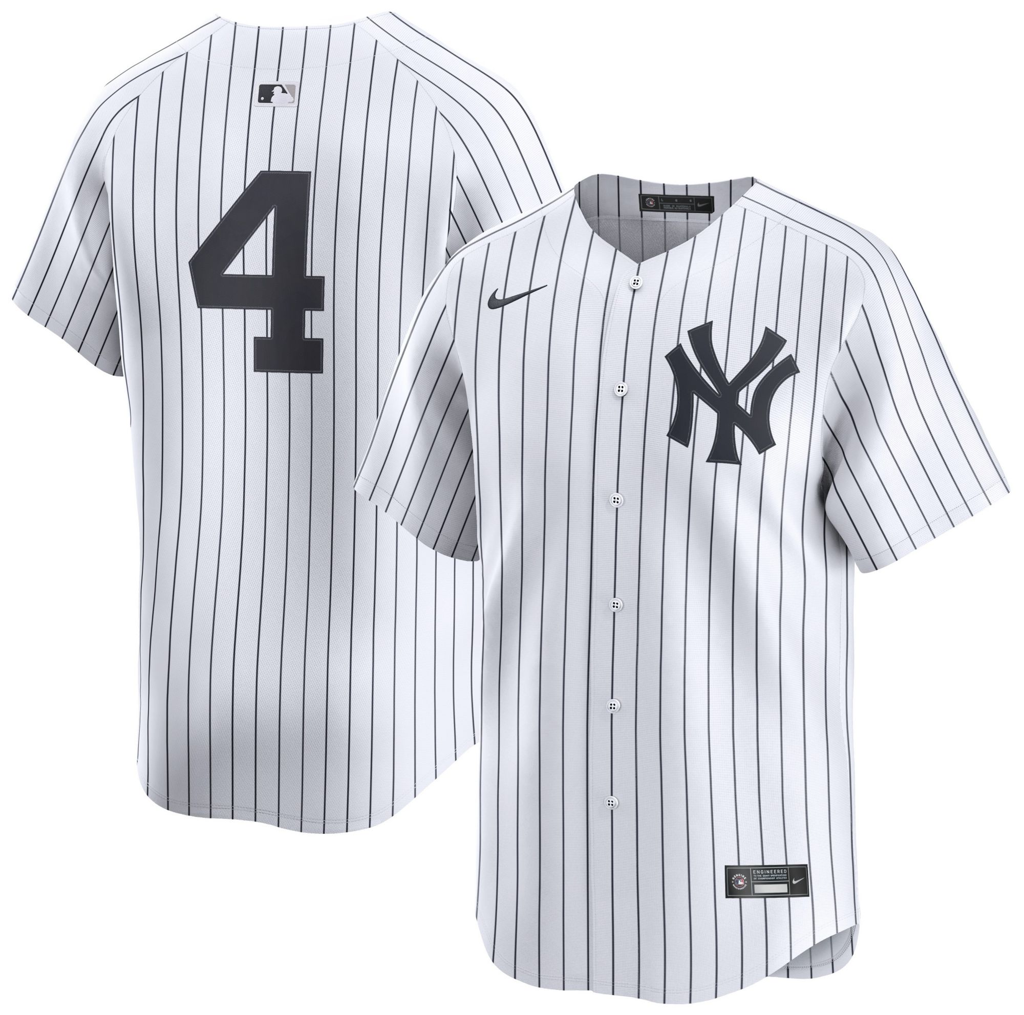 Nike Men's New York Yankees White Lou Gehrig #4 Limited Jersey