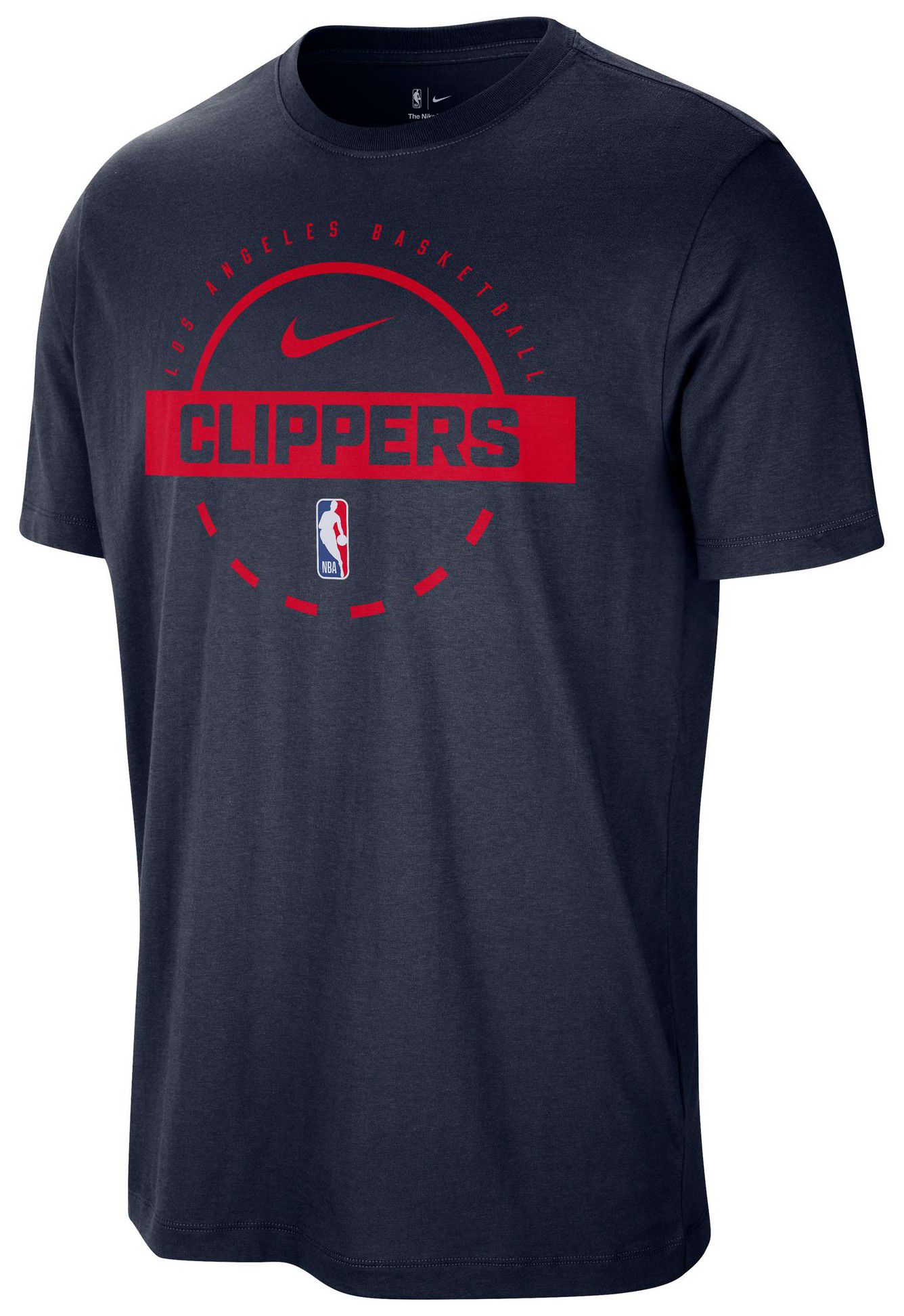 Nike Men's Los Angeles Clippers Navy On Court Practice T-Shirt