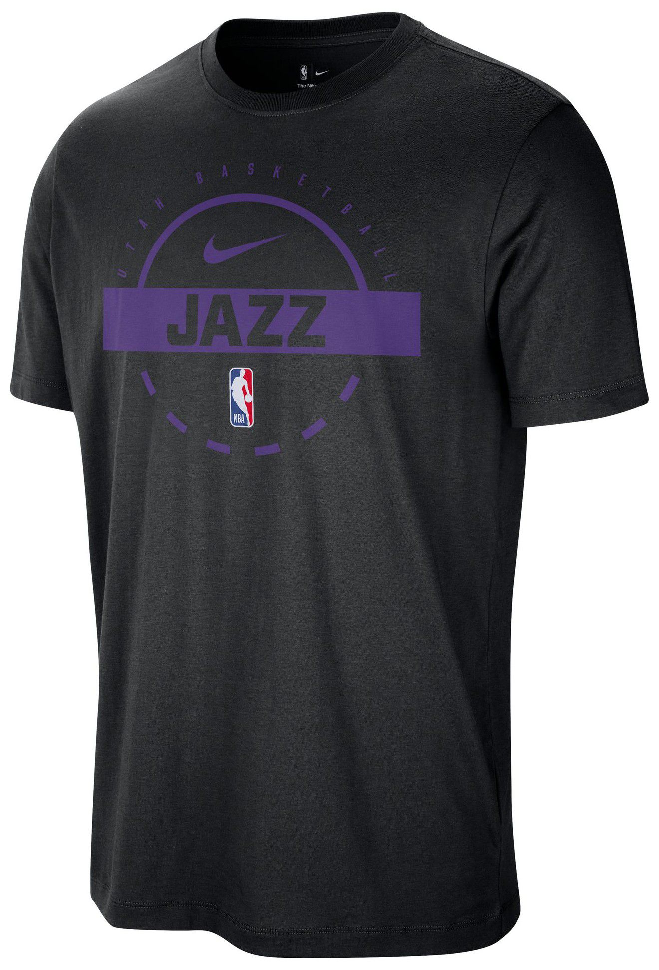 Nike Men's Utah Jazz Black On Court Practice T-Shirt | Dick's