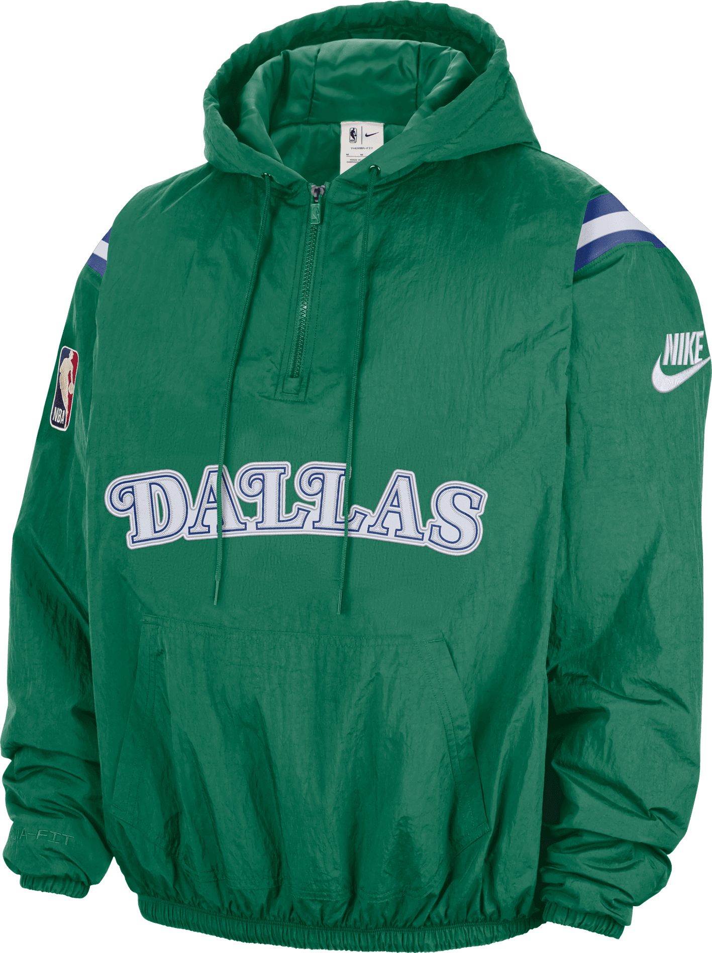 Nike Men's Dallas Mavericks Green Hardwood Classics Wordmark