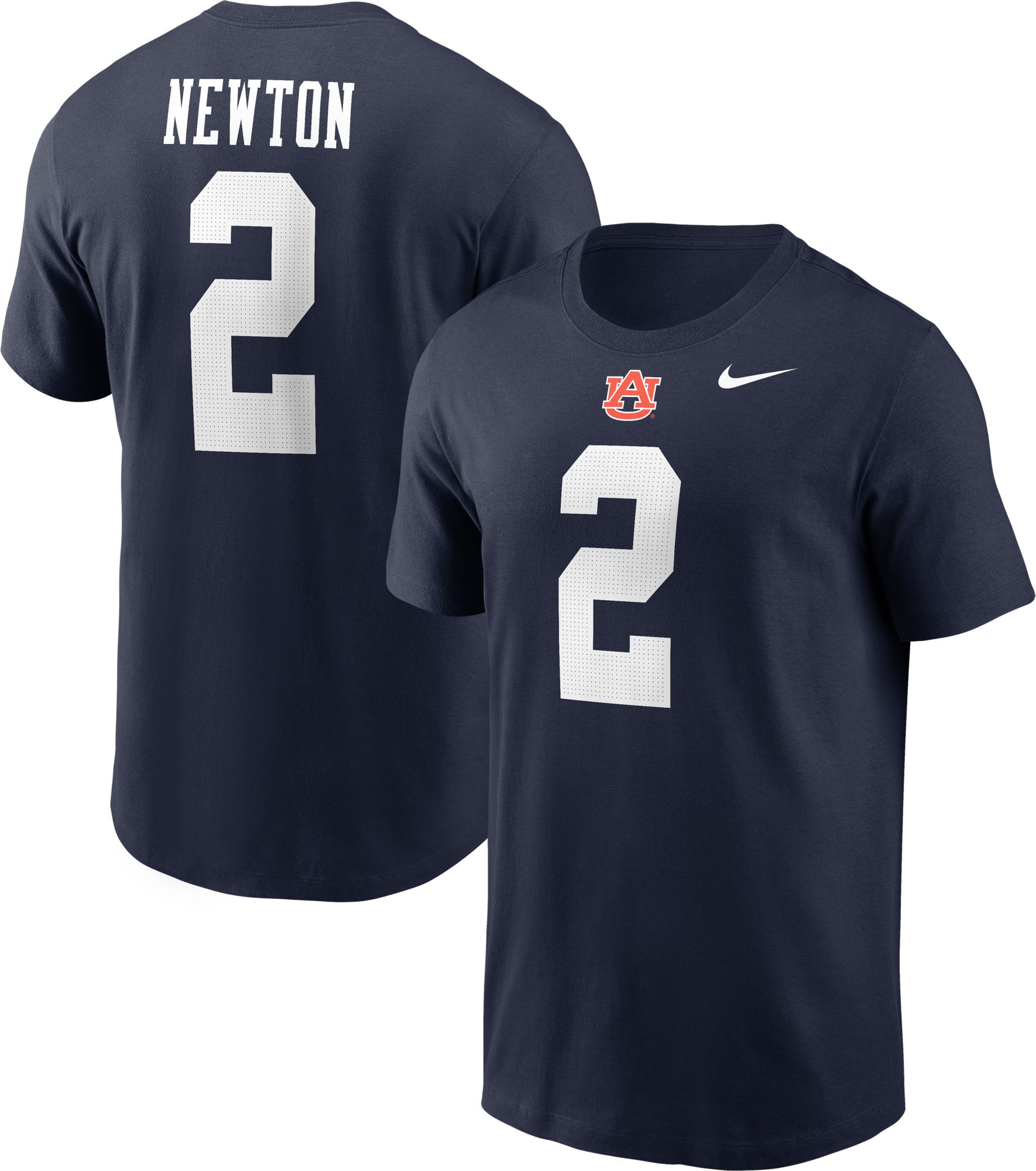 Nike Adult Auburn Tigers Cam Newton #2 Navy T-Shirt | Dick's