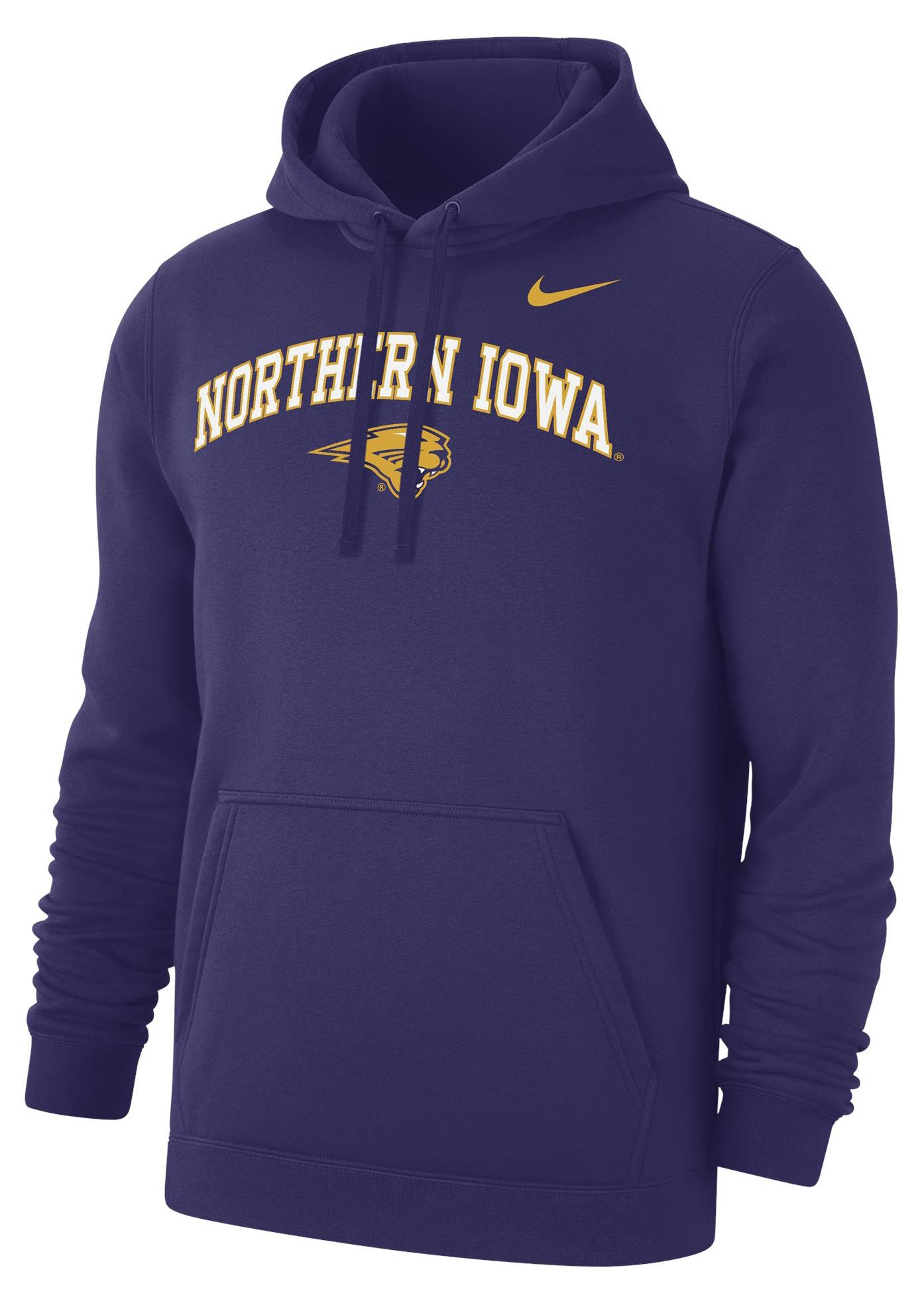 Nike Men's Northern Iowa Panthers Purple Club Fleece Arch Logo