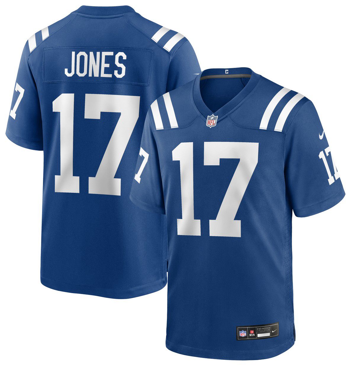 Nike Men's Indianapolis Colts Blue Daniel Jones #17 Jersey