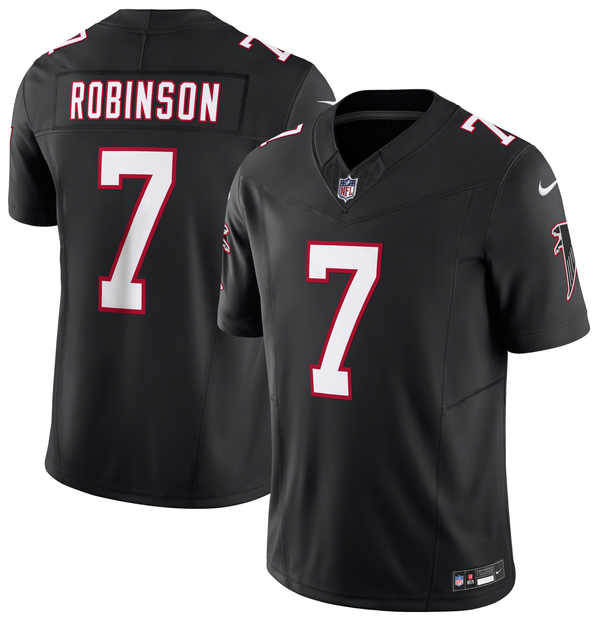 Nike Men's Atlanta Falcons Black Bijan Robinson #7 Alternate