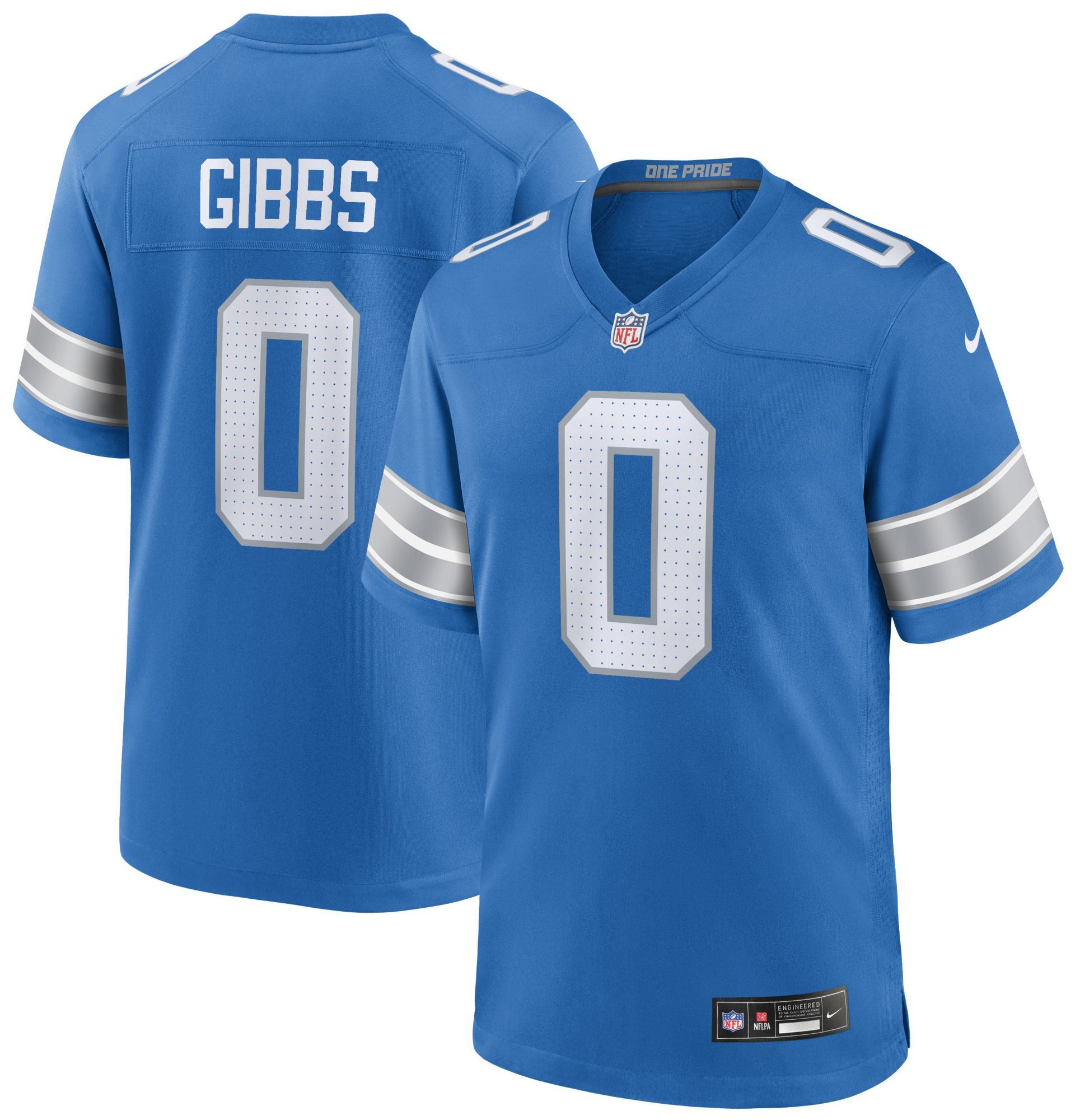 Nike Men's Detroit Lions Jahmyr Gibbs #0 Blue Game Jersey | Dick's