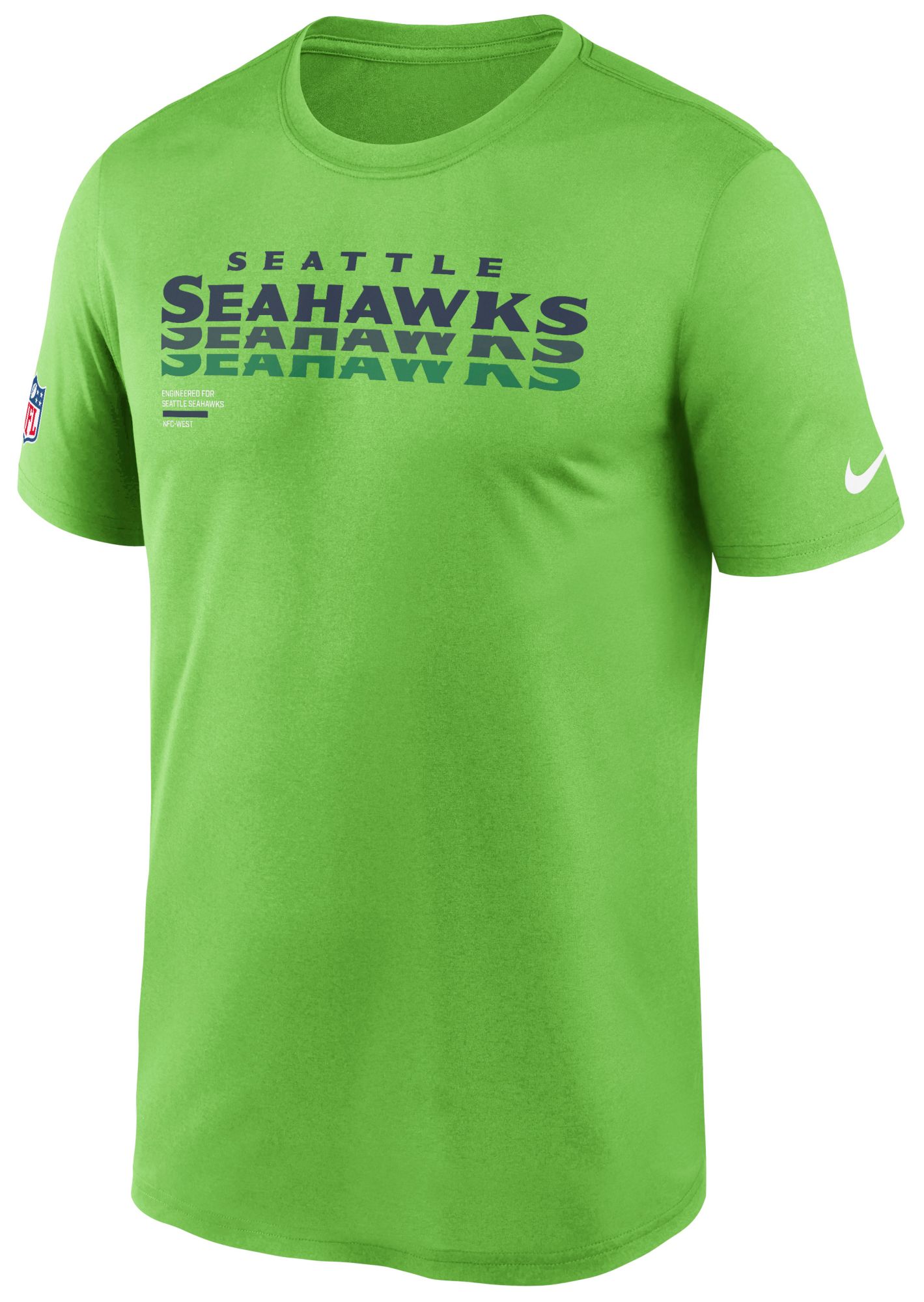 Nike Men's Seattle Seahawks Action Green Legend Repeat T-Shirt