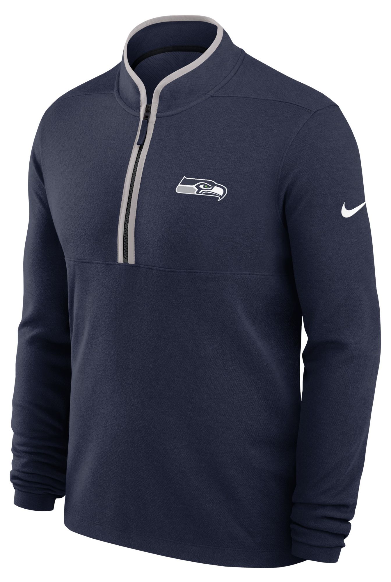 Nike Men's Seattle Seahawks College Navy Victory Half-Zip Pullover