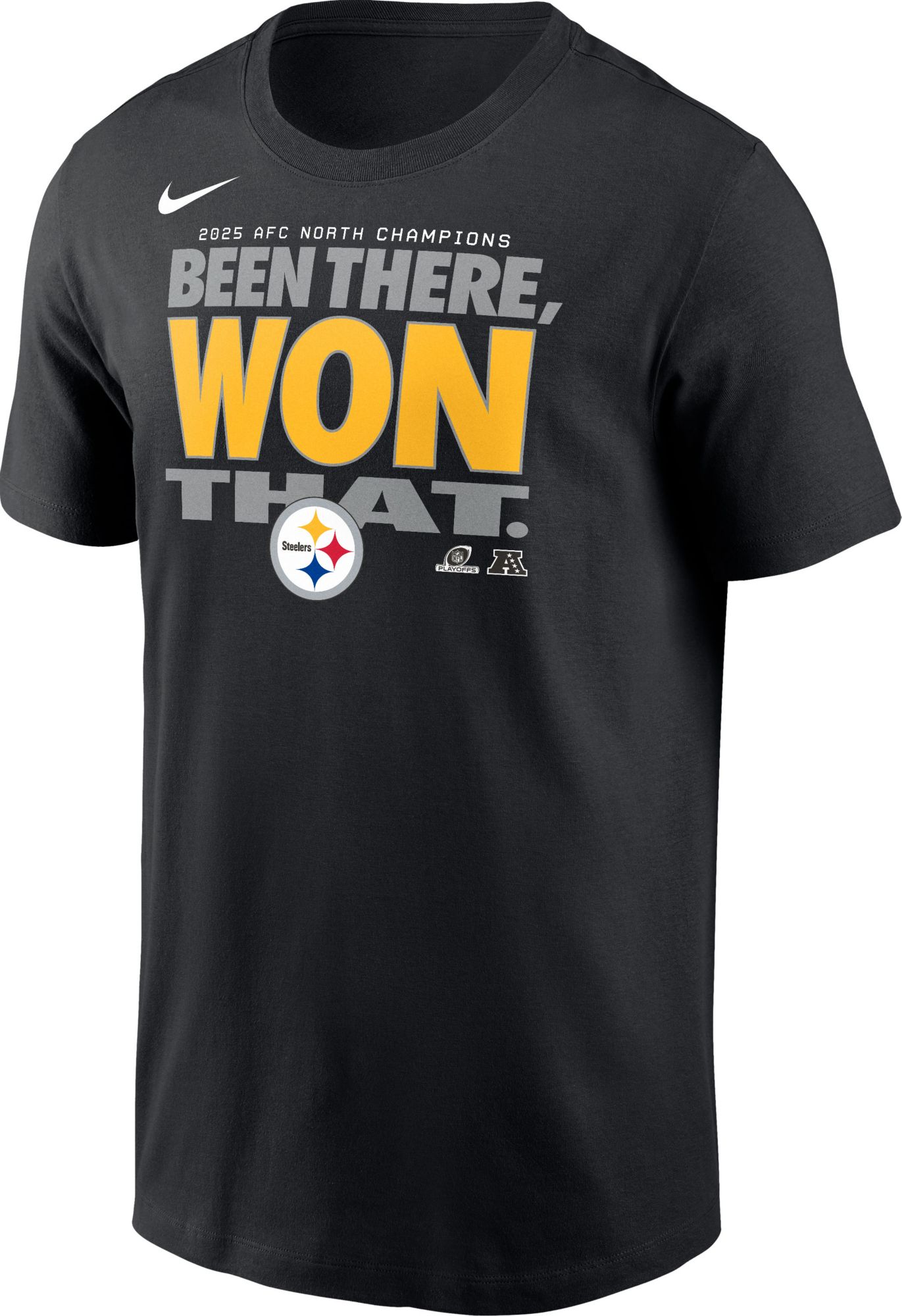 Nike Adult Pittsburgh Steelers 2025 AFC North Champions Locker