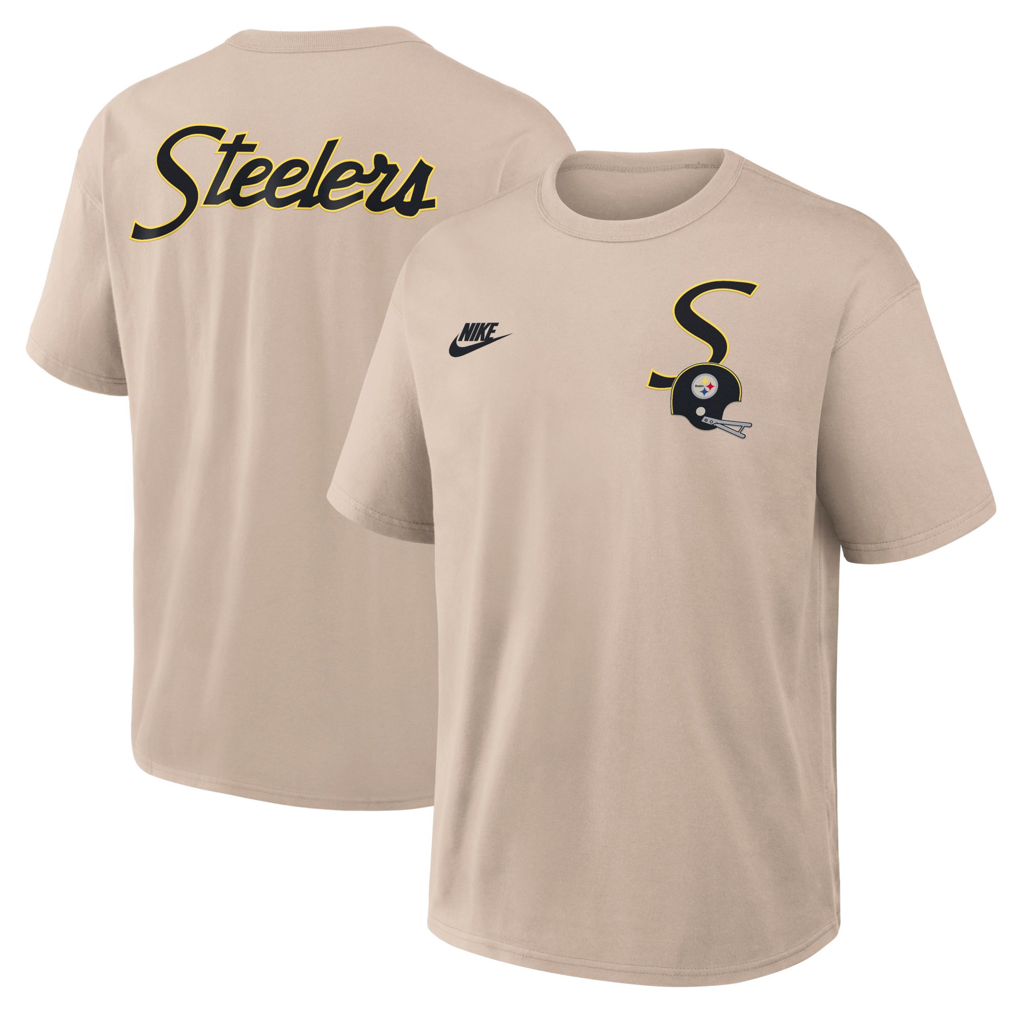 Nike Men's Pittsburgh Steelers Desert Sand Rewind Max90 T-Shirt