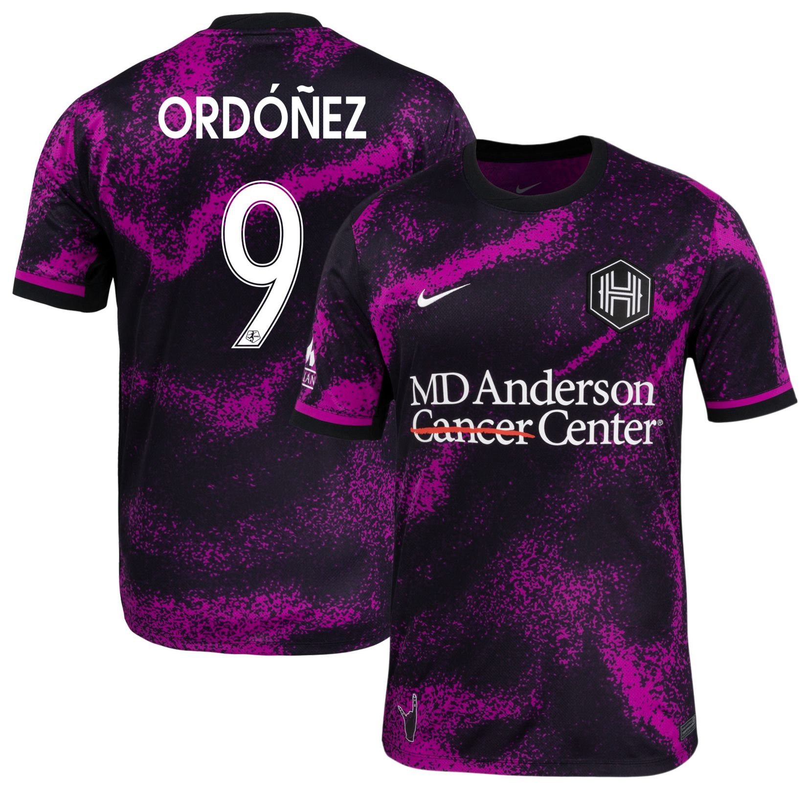 Nike Men's Houston Dash Diana Ordonez #9 Red Away Replica Jersey