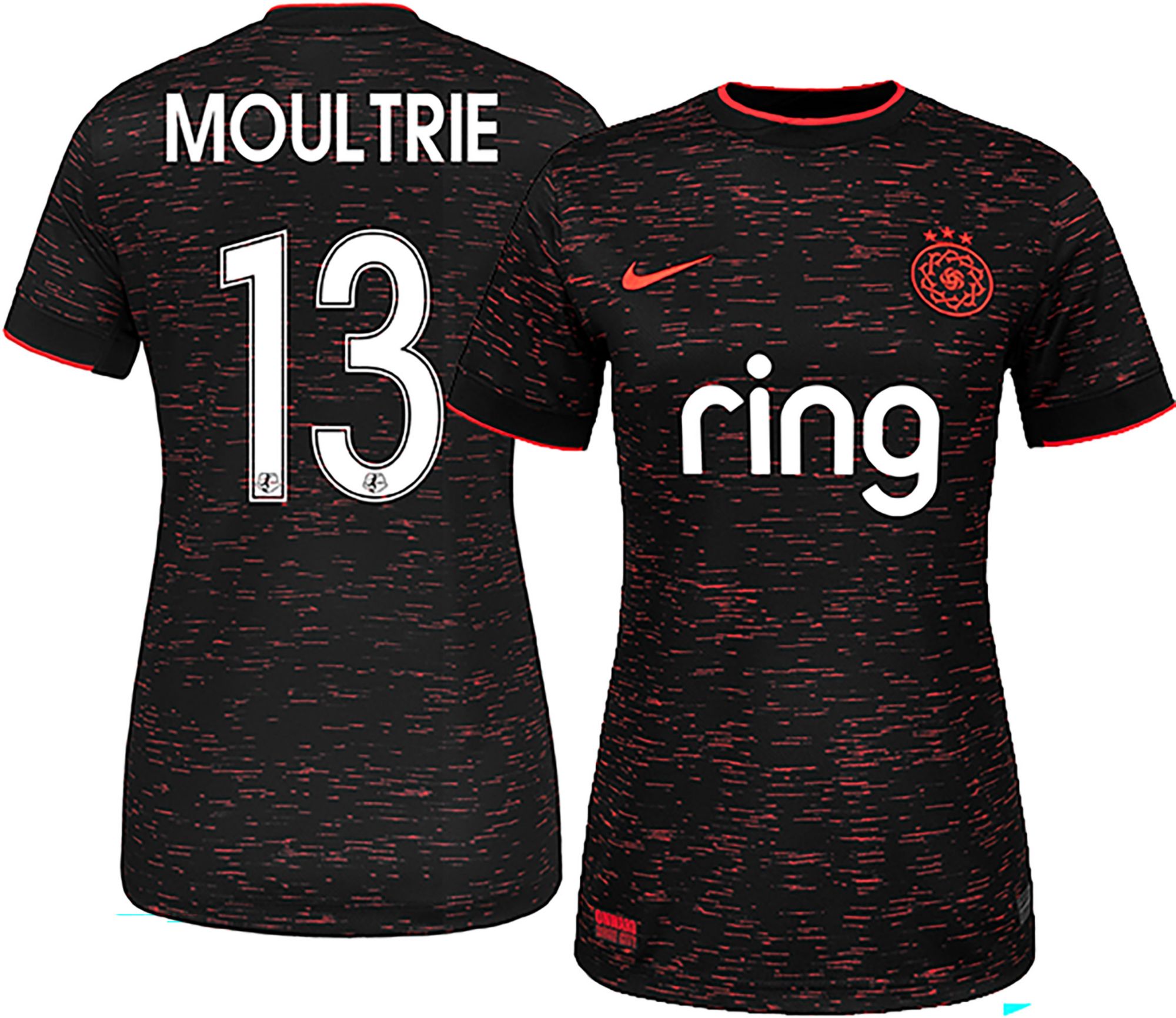 Nike Men's 2025 Portland Thorns Olivia Moultrie #13 Red Home