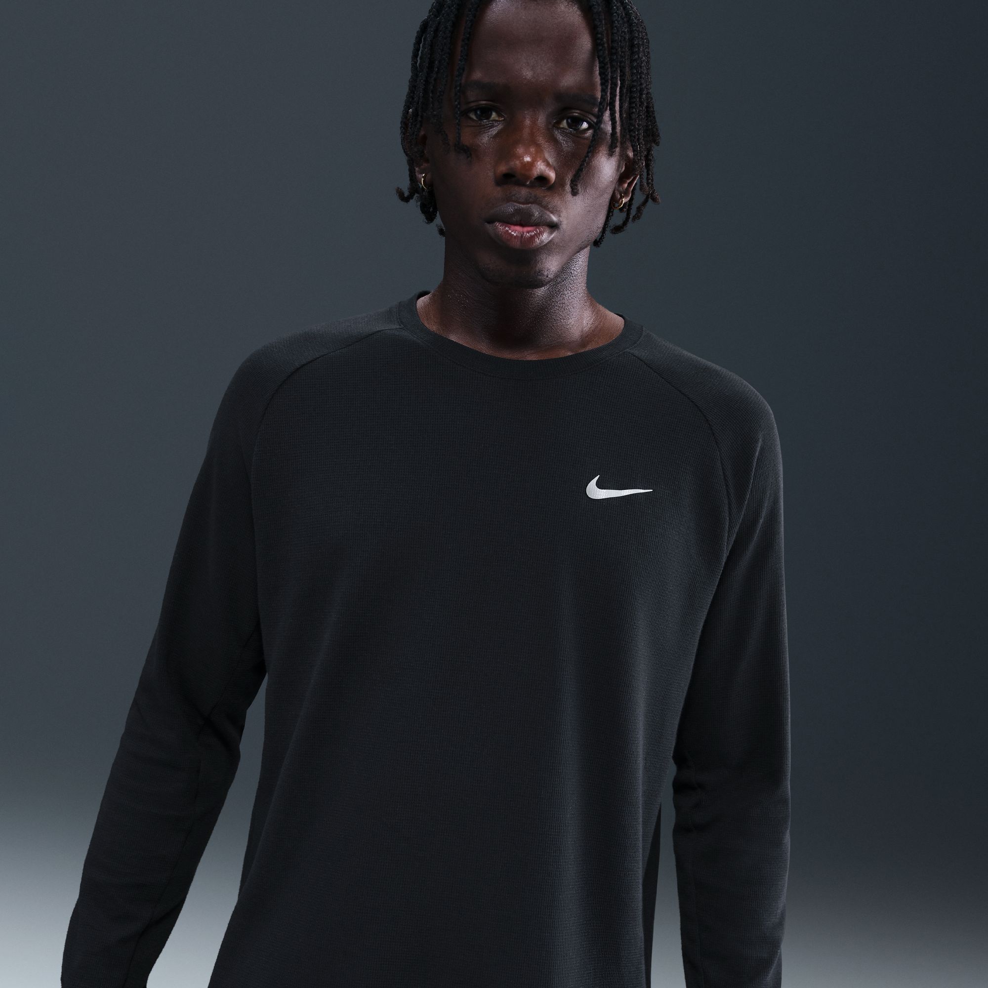 Nike Men's Dri-FIT Stride Waffle Crewneck Shirt | Dick's Sporting