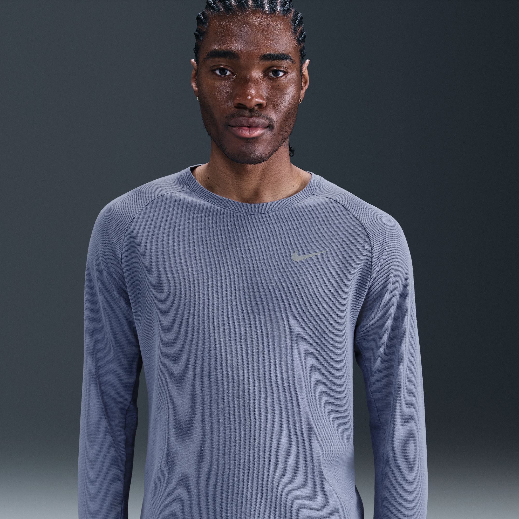 Nike Men's Dri-FIT Stride Waffle Crewneck Shirt | Dick's Sporting