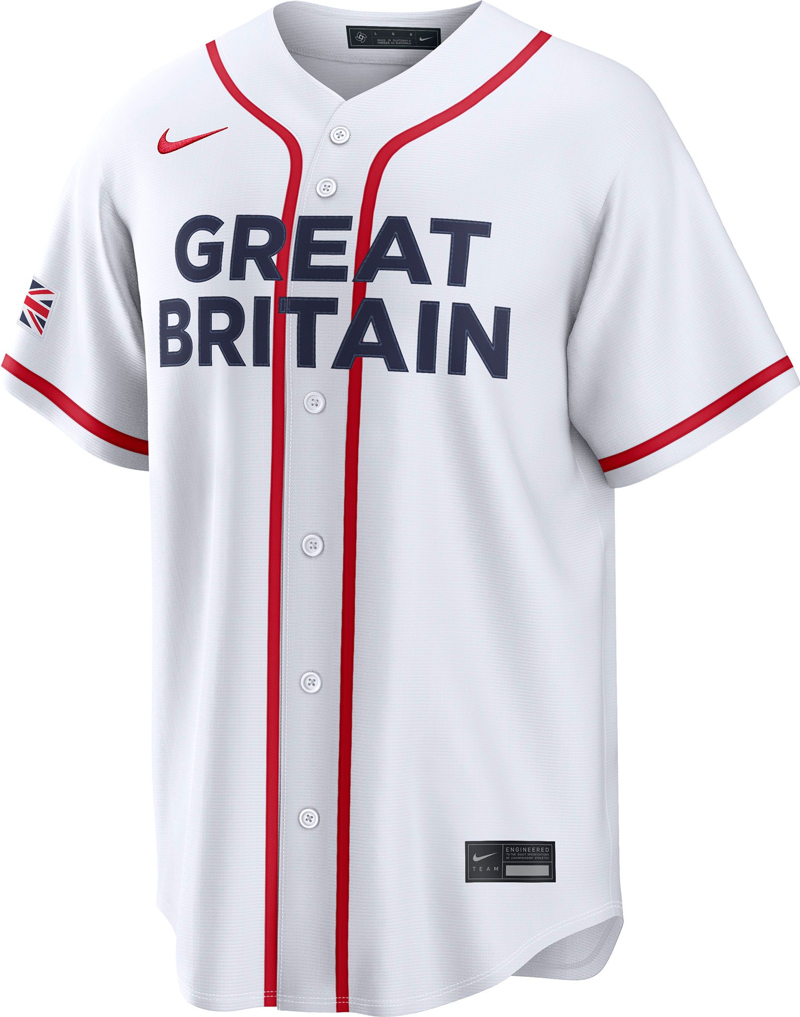 Nike Men's World Baseball Classic 2026 Great Britain White Blank