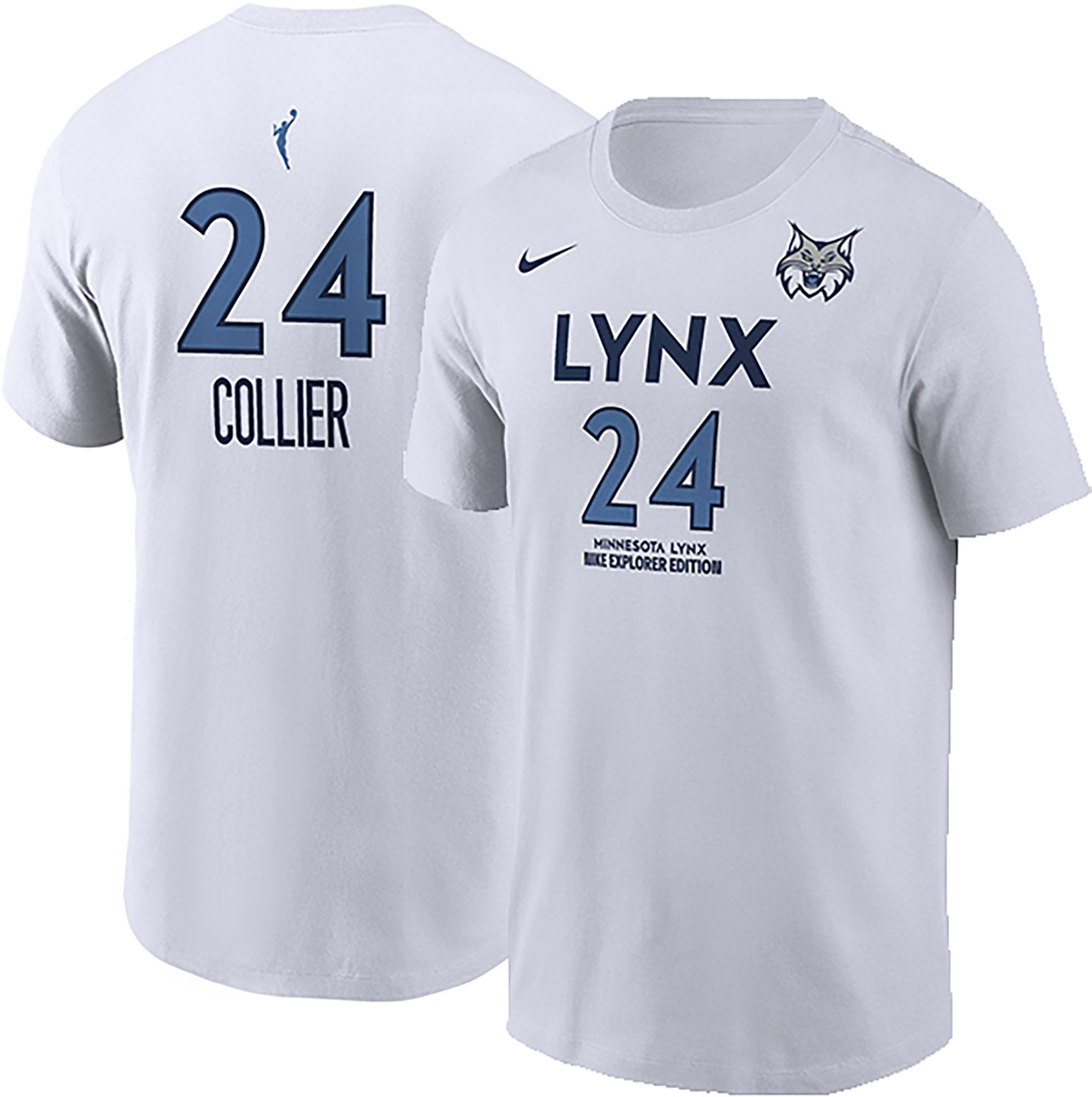 Nike Adult Minnesota Lynx Napheesa Collier #24 White T-Shirt