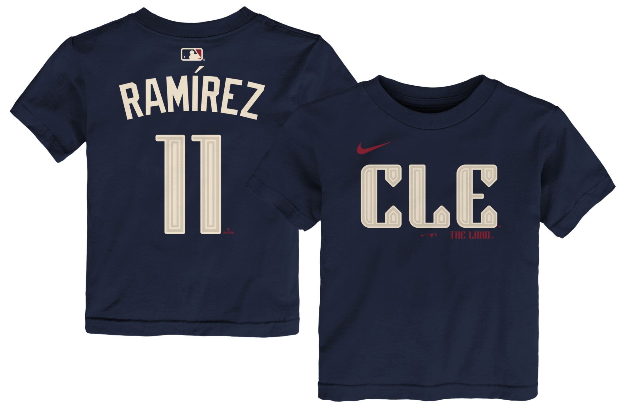Nike Toddler Cleveland Guardians Navy José Ramírez #11 Home T