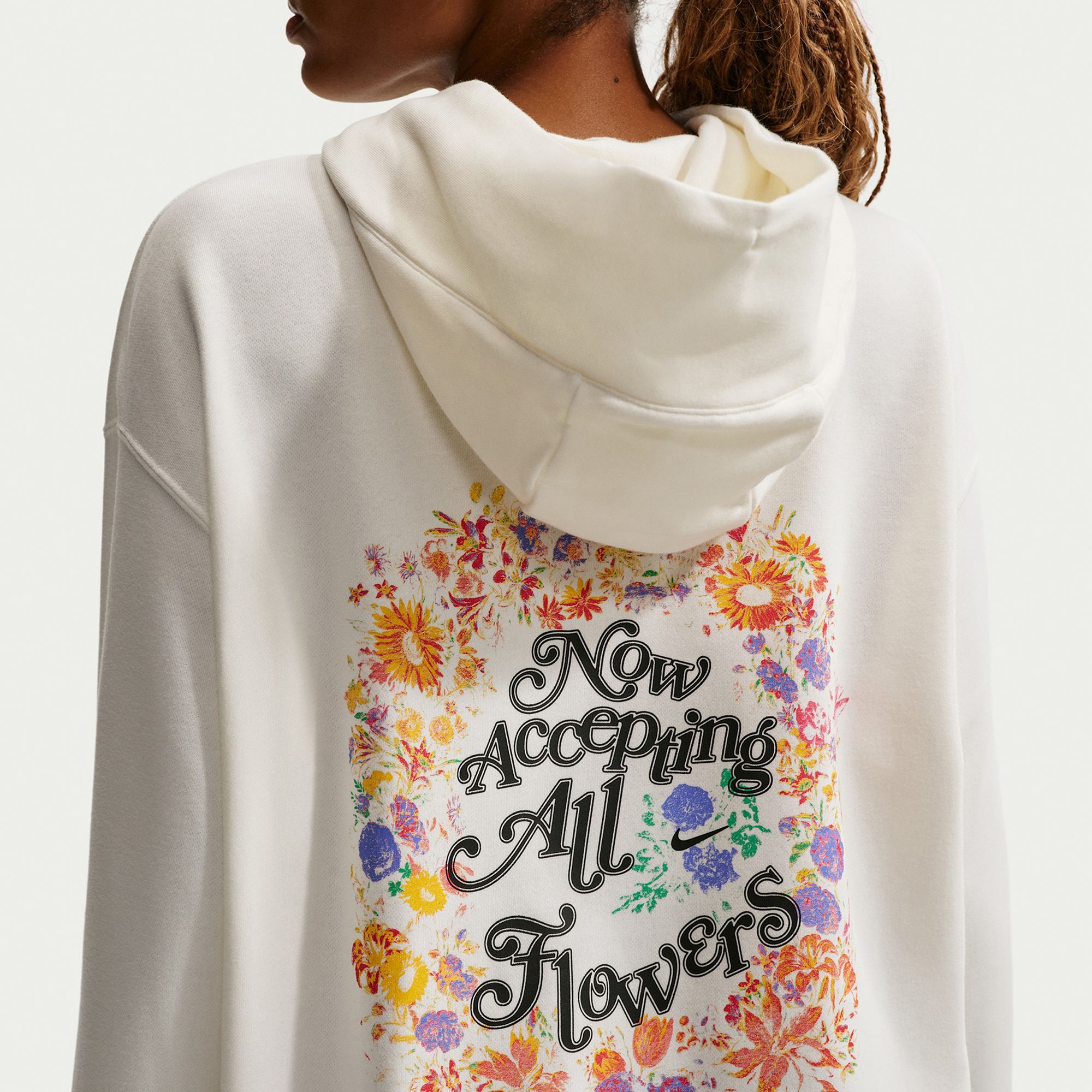 NIKE ナイキ　パーカー　US-L 全仏　フローラル　花柄　テニス Nike Phoenix Women's Fleece Oversized Pullover Basketball Hoodie