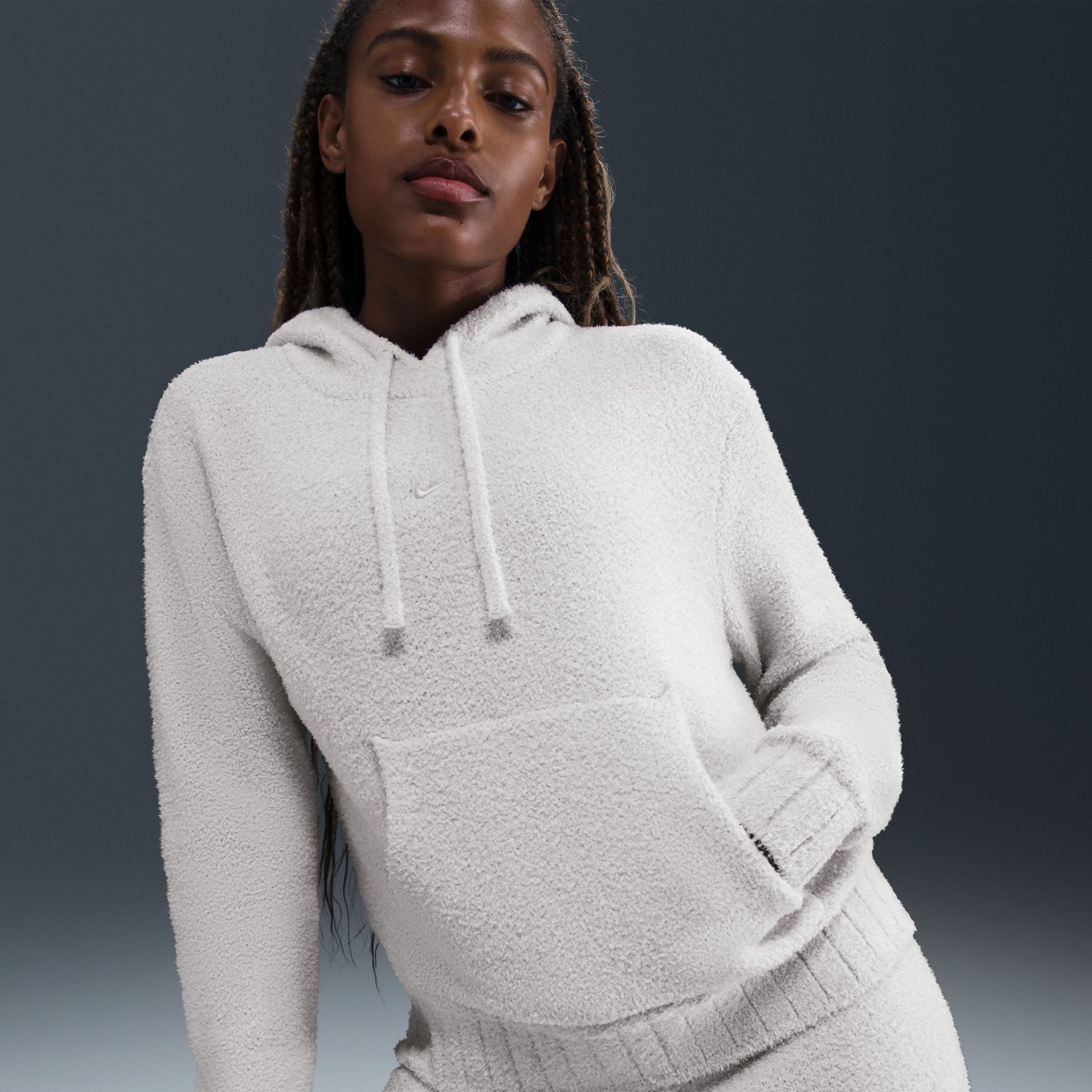 Nike Women's Sportswear Phoenix Cozy Bouclé Loose Knit Hoodie