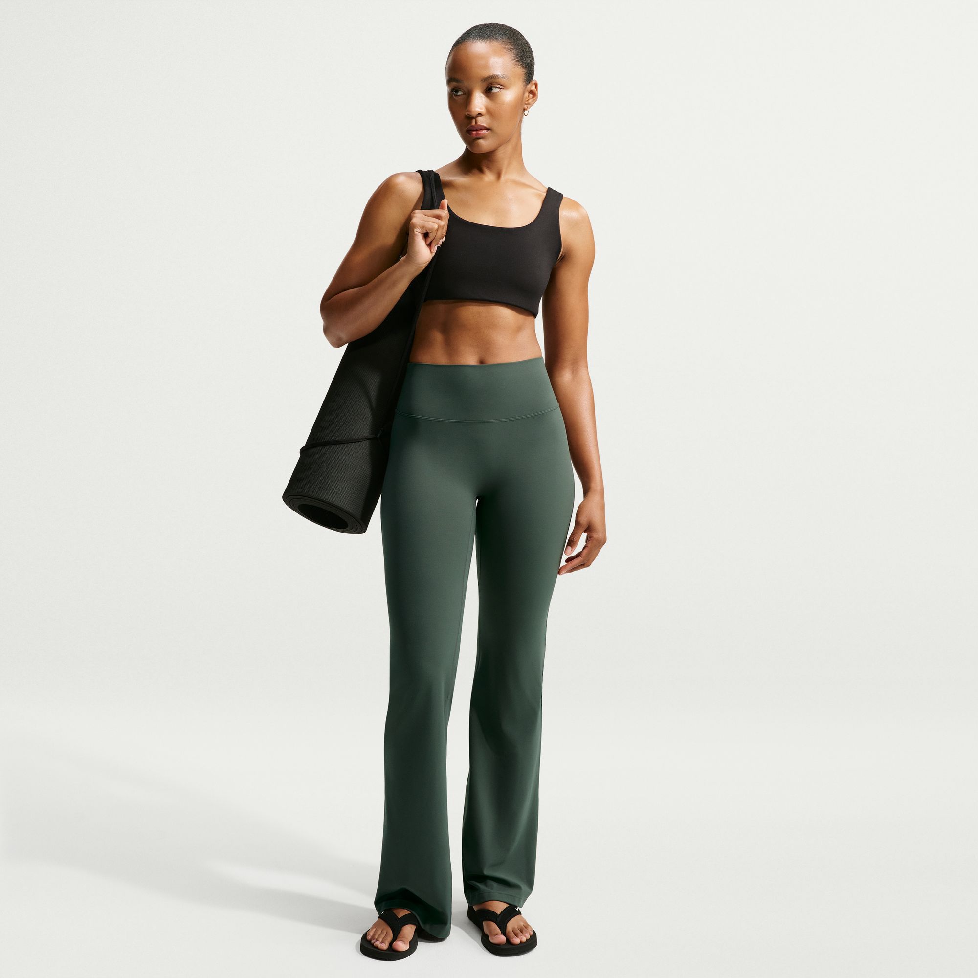 Nike Women's Zenvy High-Waisted Flared Leggings with No Front Seam