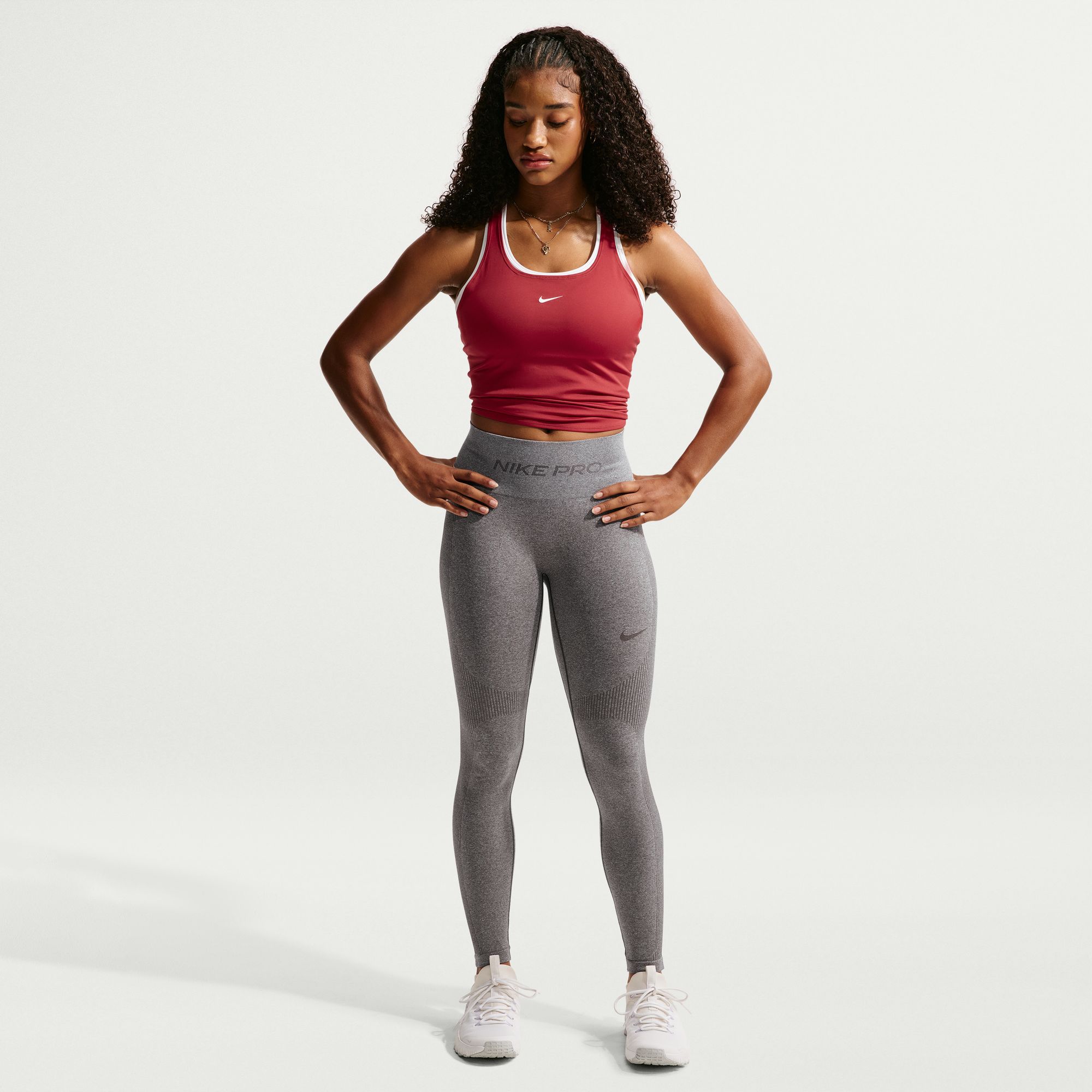 Nike Women's Pro Seamless High-Waisted 7/8 Leggings | Dick's