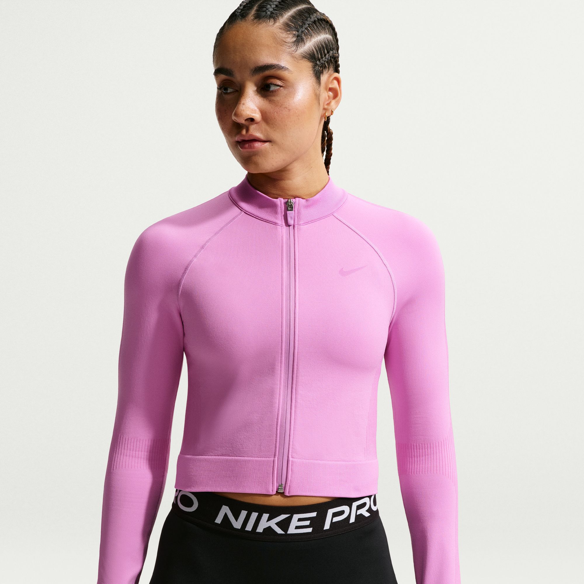 Nike Women's Pro Seamless Full-Zip Training Top | Dick's Sporting