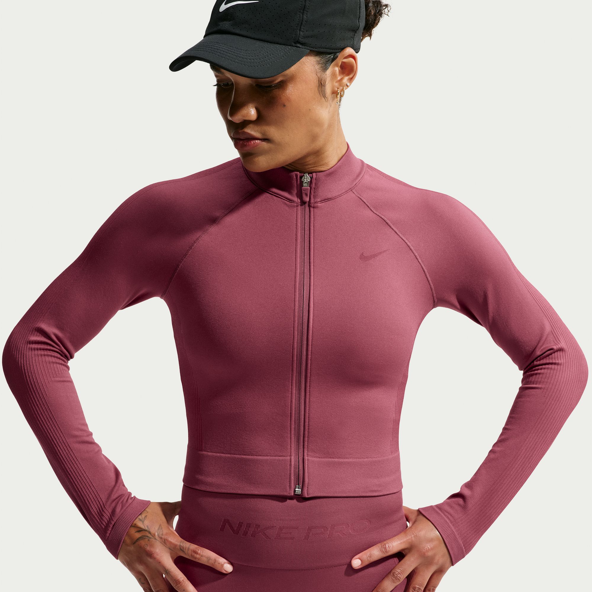 Nike Women's Pro Seamless Full-Zip Training Top | Dick's Sporting