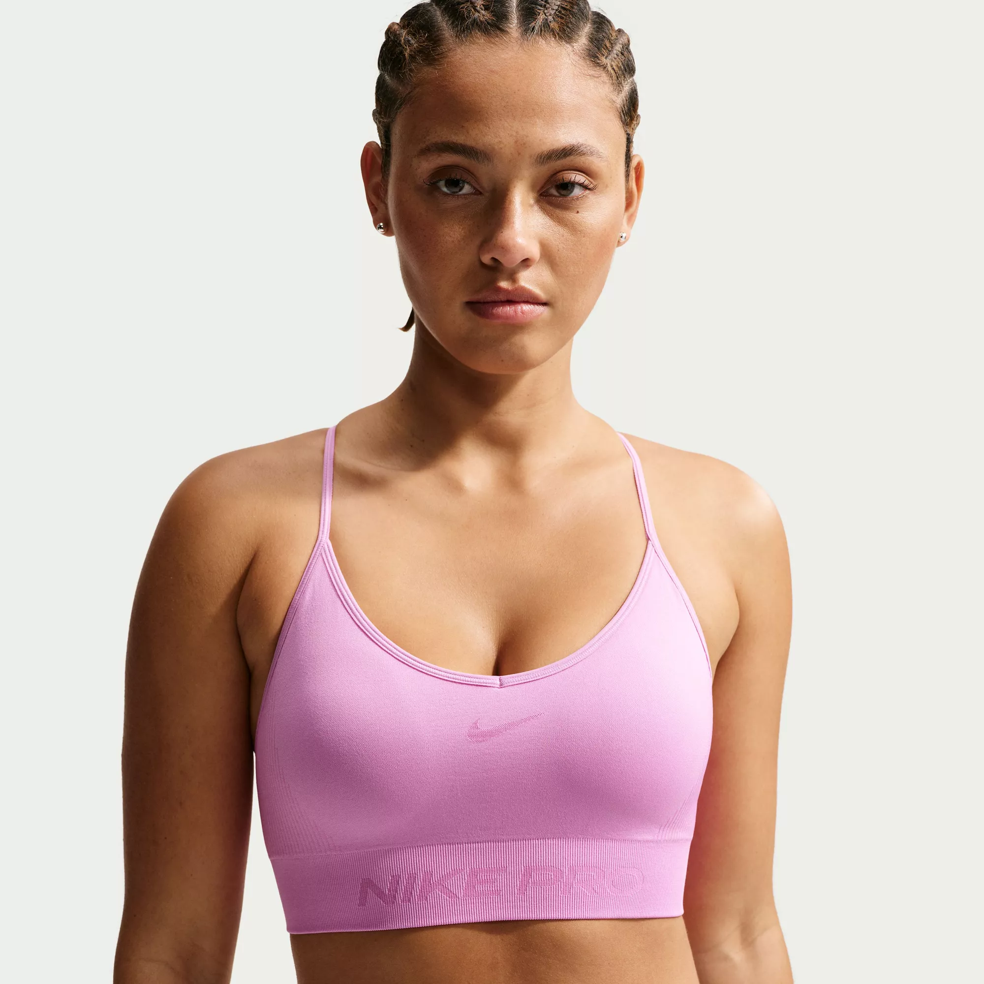 Nike Women's Pro Seamless Light-Support Padded Sports Bra