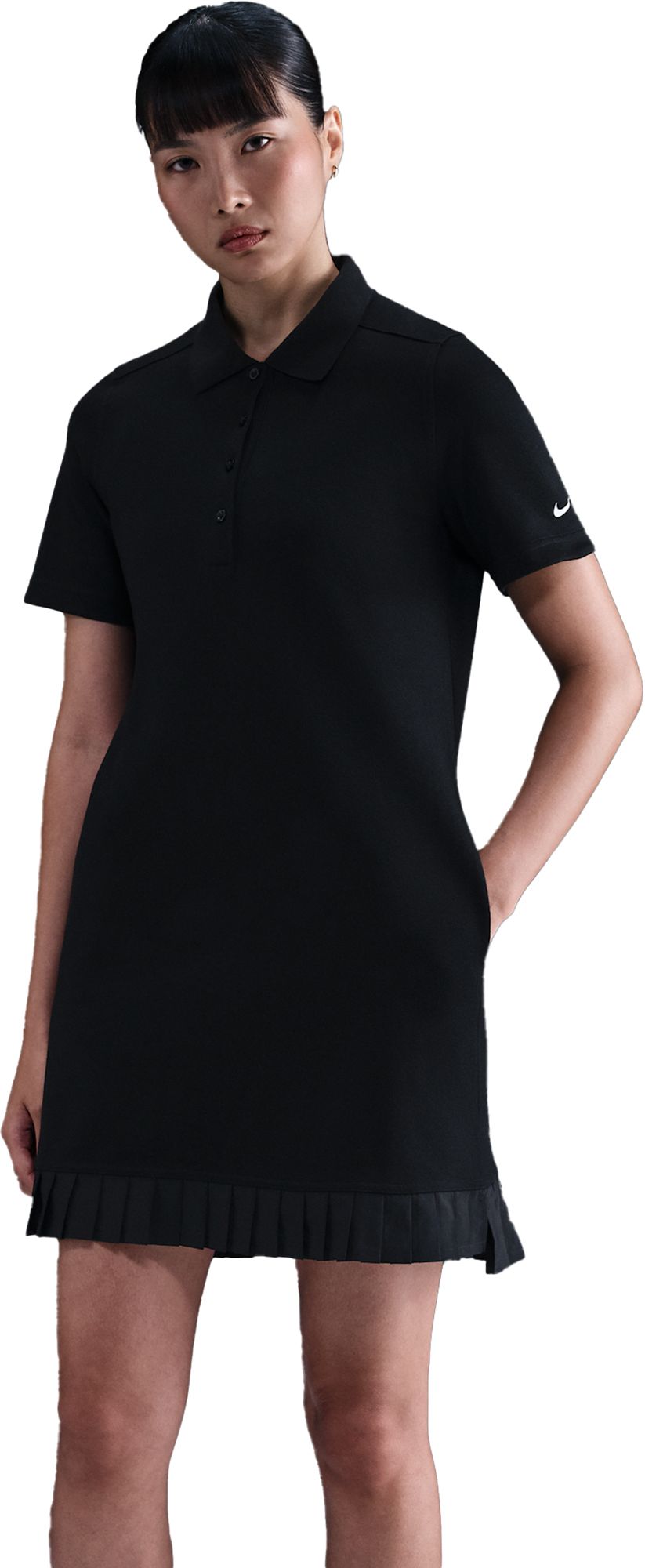 nike women's golf dress Victory Fri-FIT Short Sleeve Take the thinking out of what to wear on the course with this sophisticated womens dress Nike Women's Dri-FIT Golf Dress,