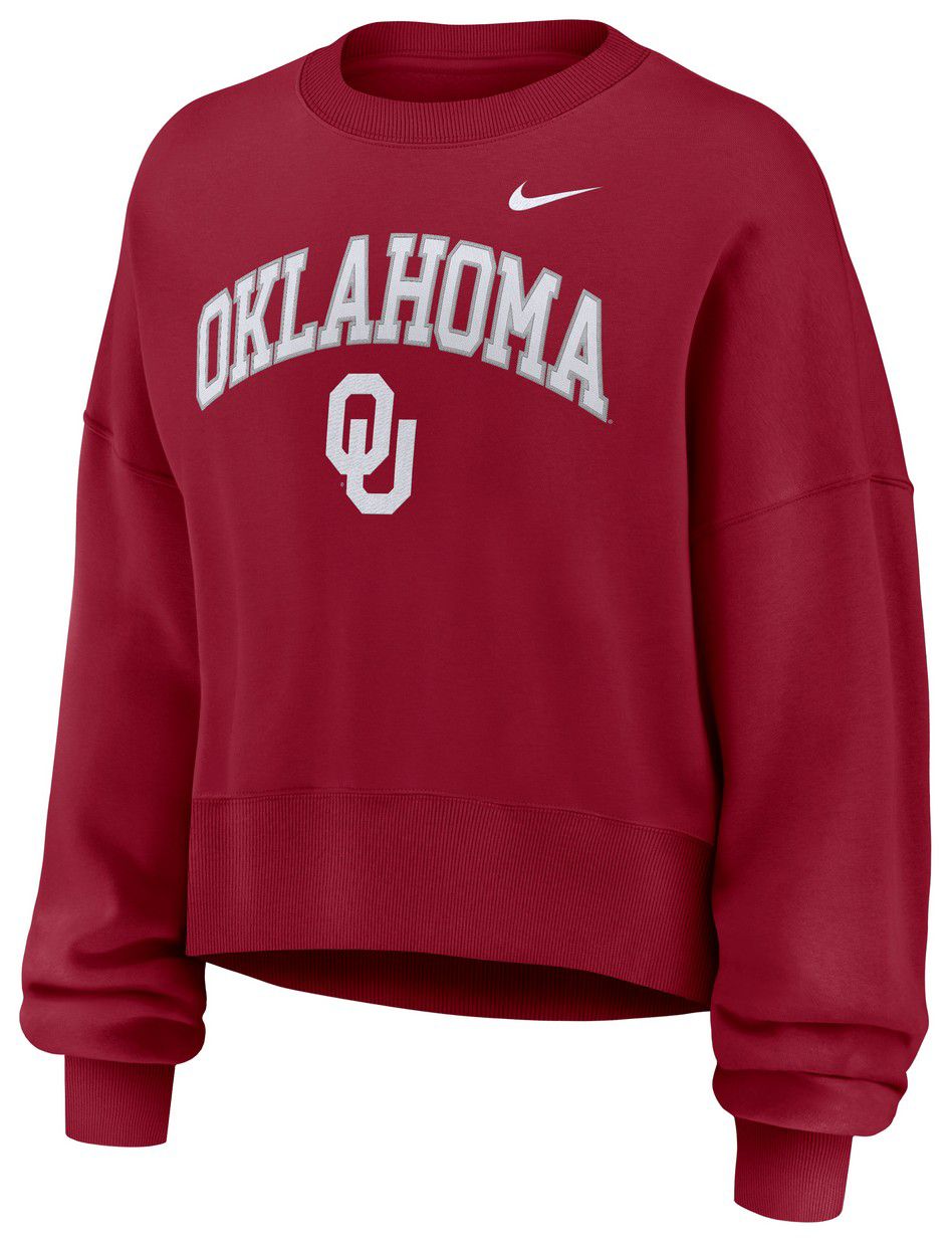 Nike Women's Oklahoma Sooners Team Crimson Phoenix Arch Oversized