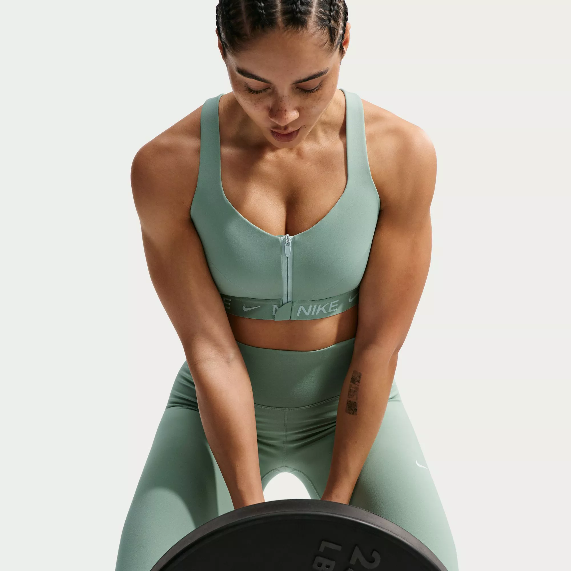 Nike Women's Indy High Support Padded Front-Zip Sports Bra
