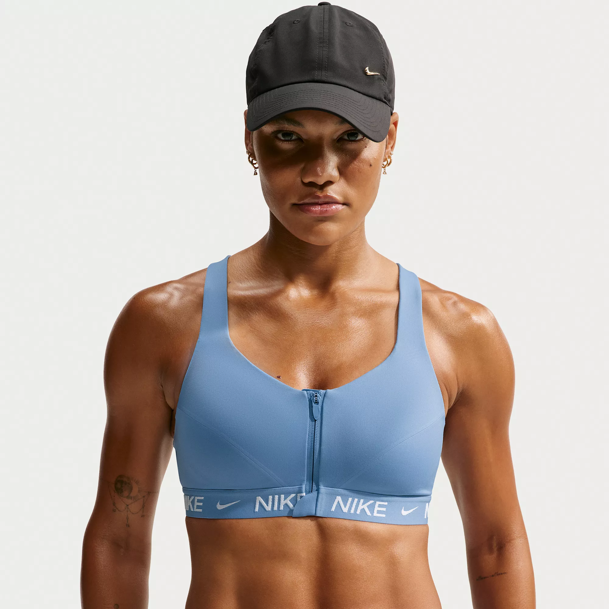 Nike Women's Indy High Support Padded Front-Zip Sports Bra