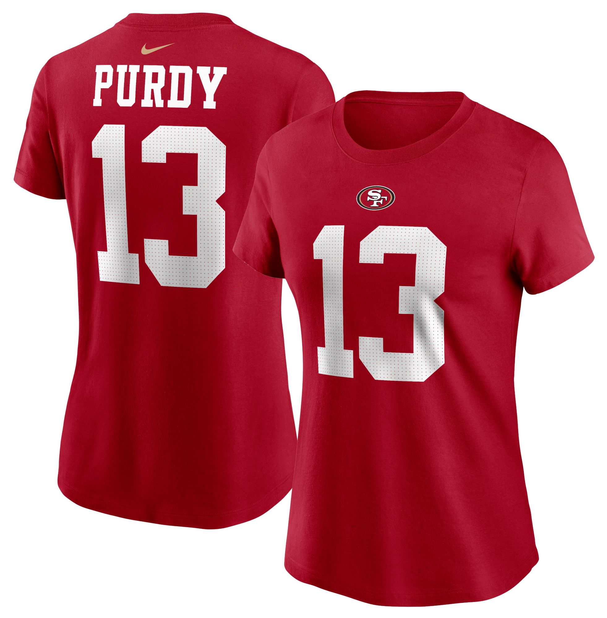 Nike Women's San Francisco 49ers Brock Purdy #13 Gym Red T-Shirt