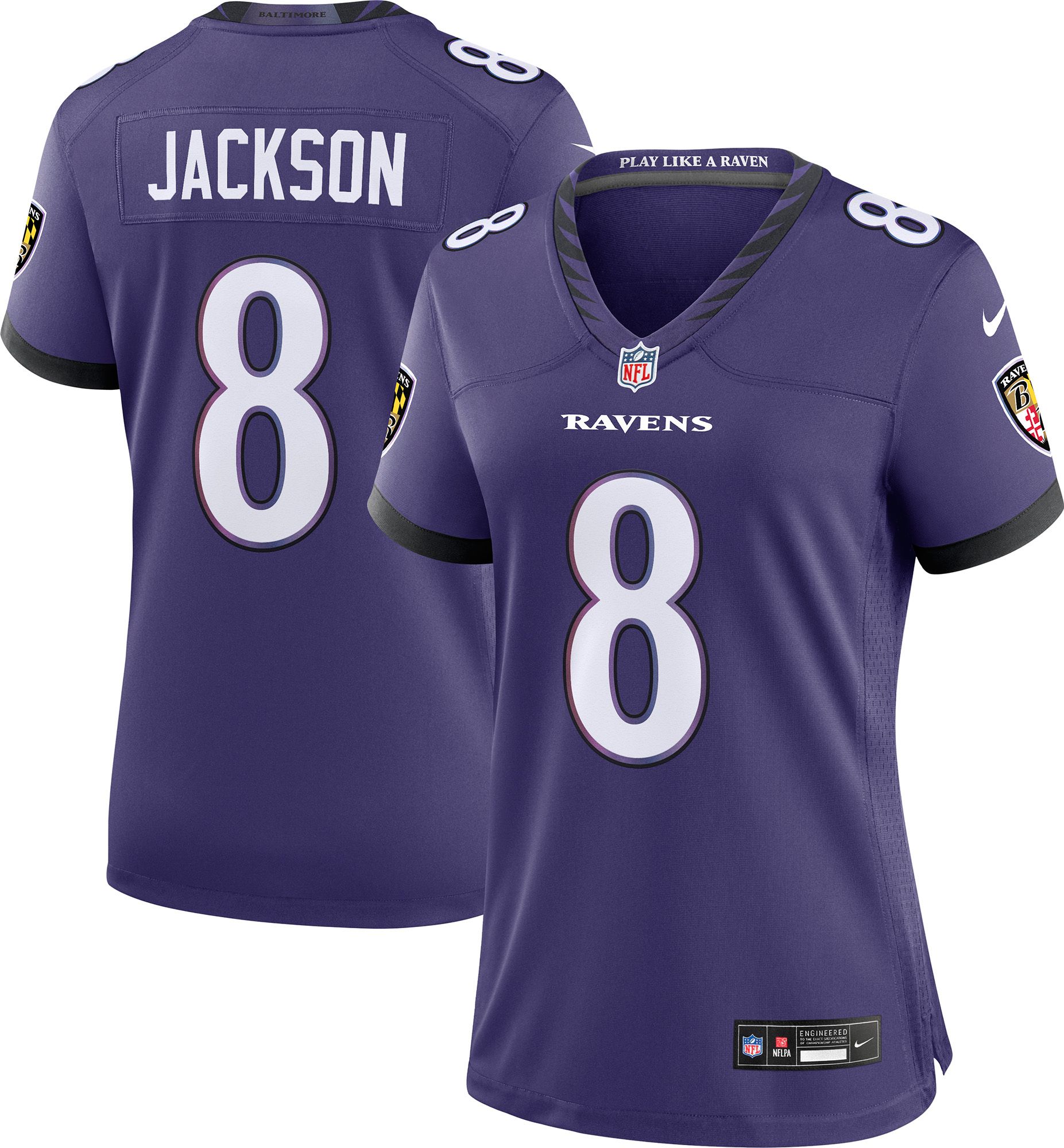 Nike Women's Baltimore Ravens Lamar Jackson #8 Purple Home Game