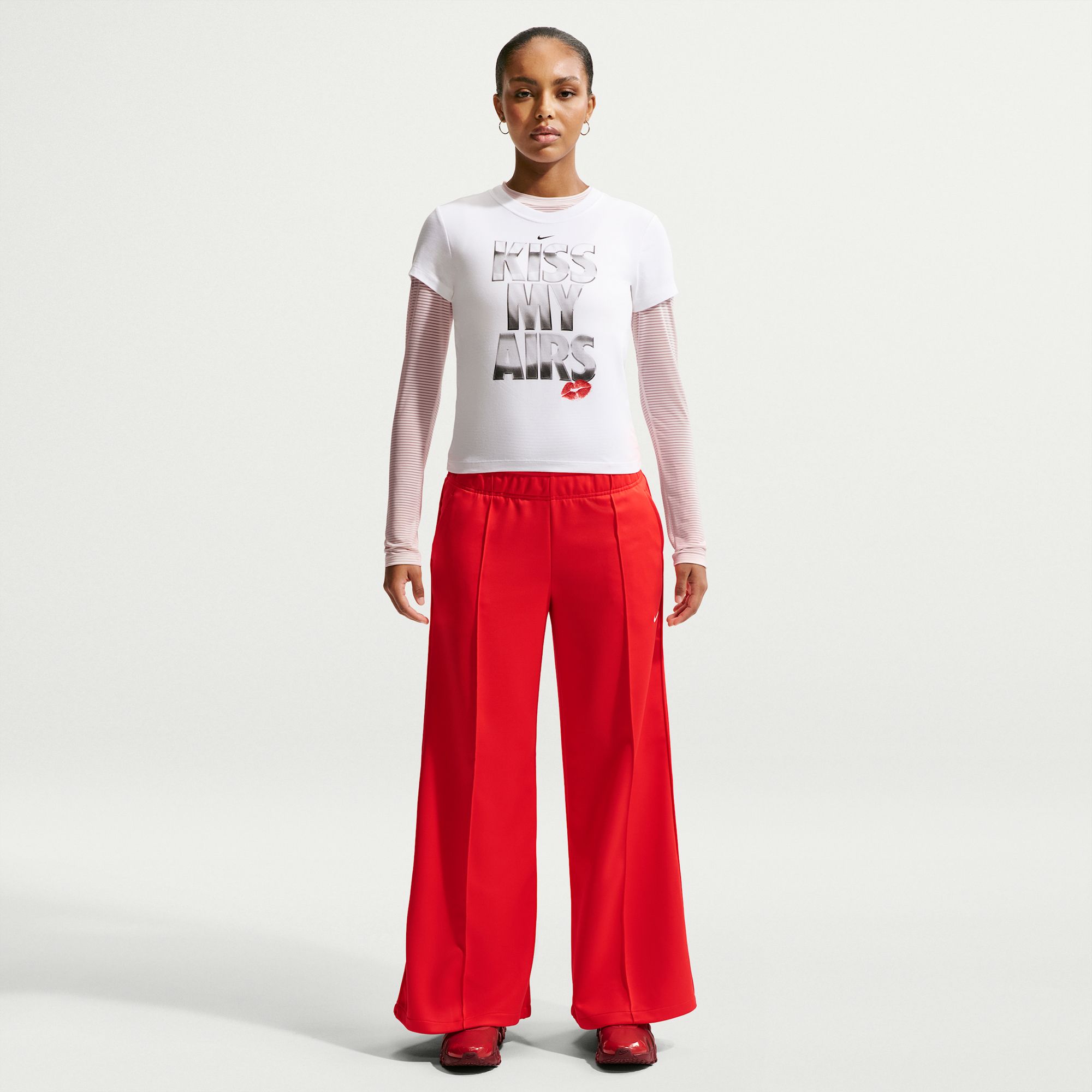 ウォーキング・ランニングウェア Nike Women's Sweatpants XS Nike Women's Sportswear Mid-Rise Wide-Leg Track Pants | Dick's