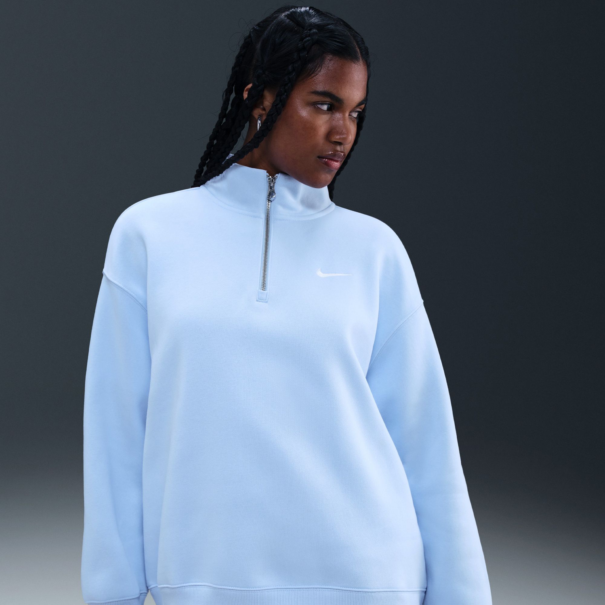 Nike Women's Sportswear Phoenix Fleece Oversized 1/4-Zip Long