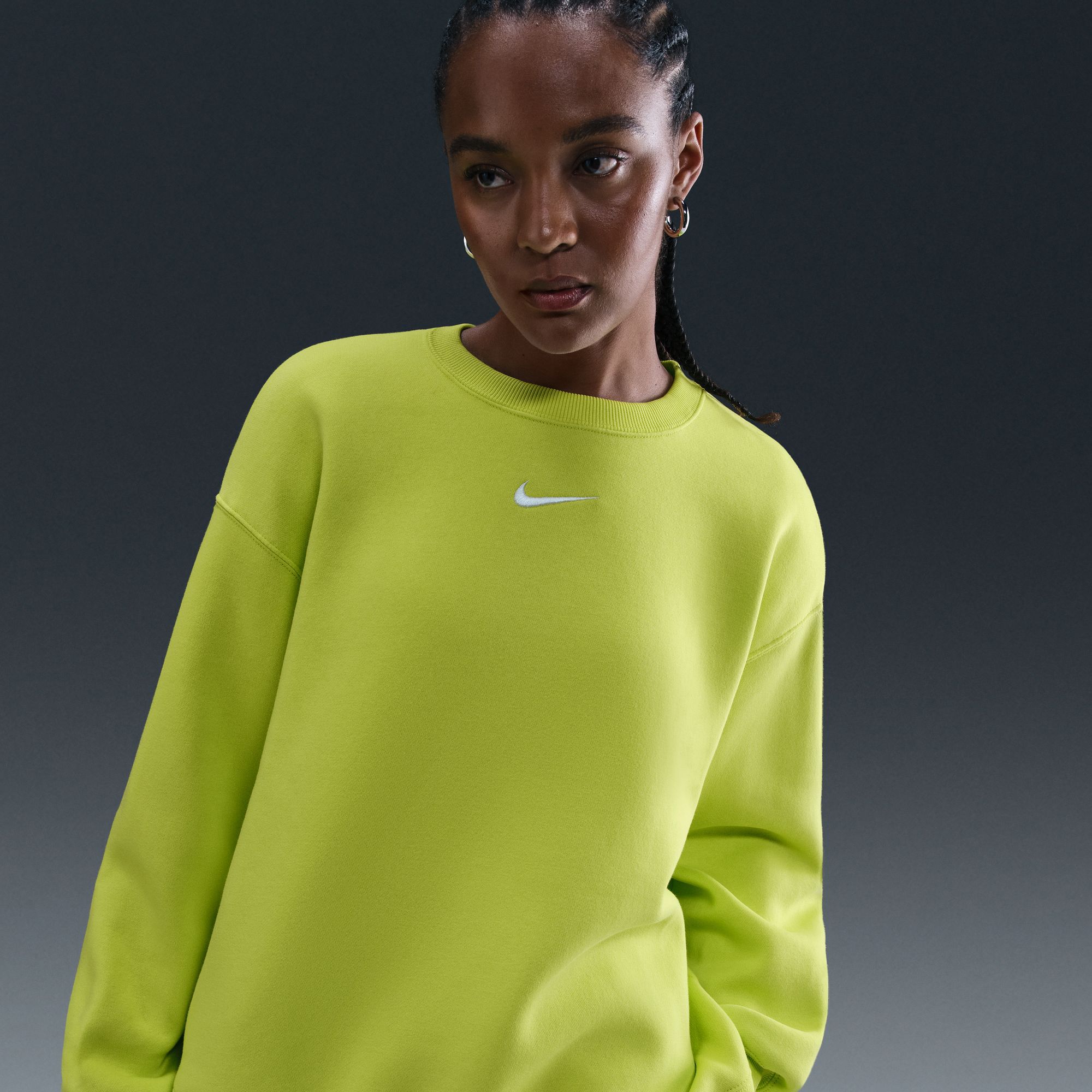 Nike Women's Sportswear Phoenix Fleece Oversized Crew-Neck