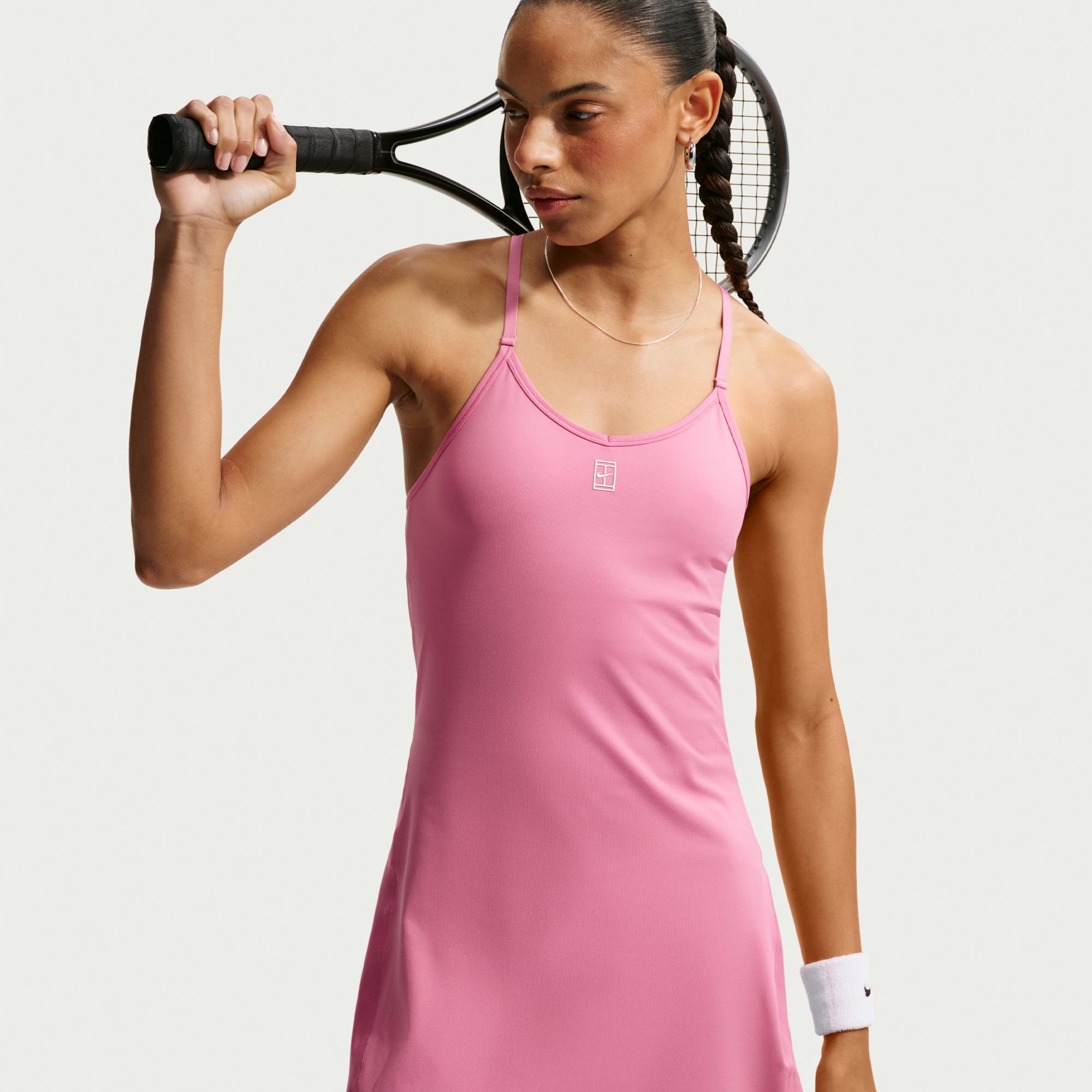 nike dri-fit advantage women's tennis dress Nike Women's Court Advantage Dri-FIT Tennis Dress in White/Black