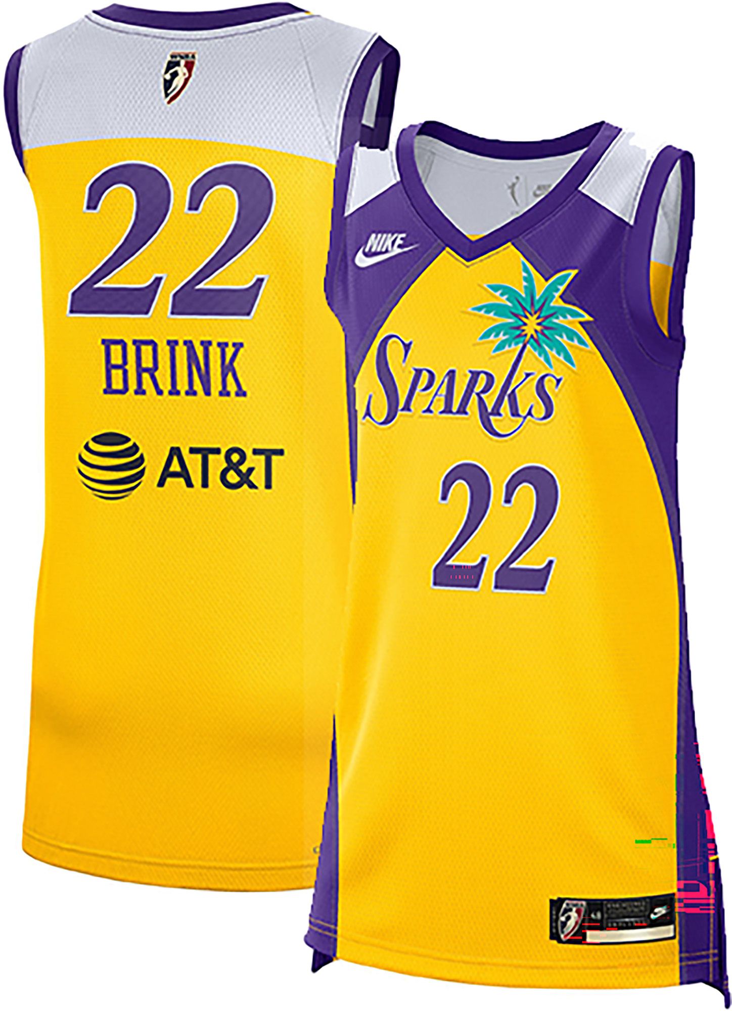 Nike Women's Los Angeles Sparks Yellow 2026 Hardwood Classics