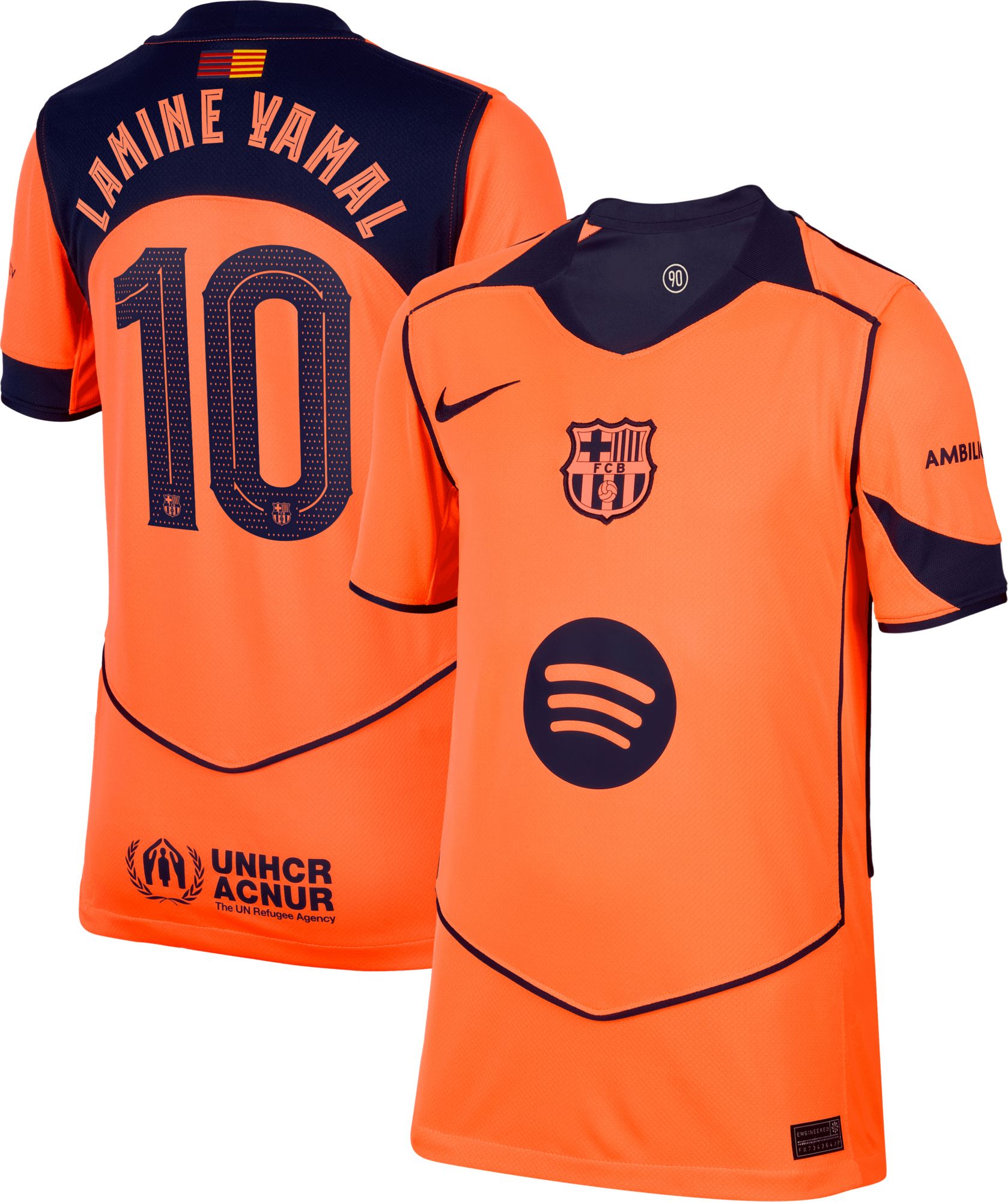 Nike Youth FC Barcelona Lamine Yamal #10 2025-26 Third Replica