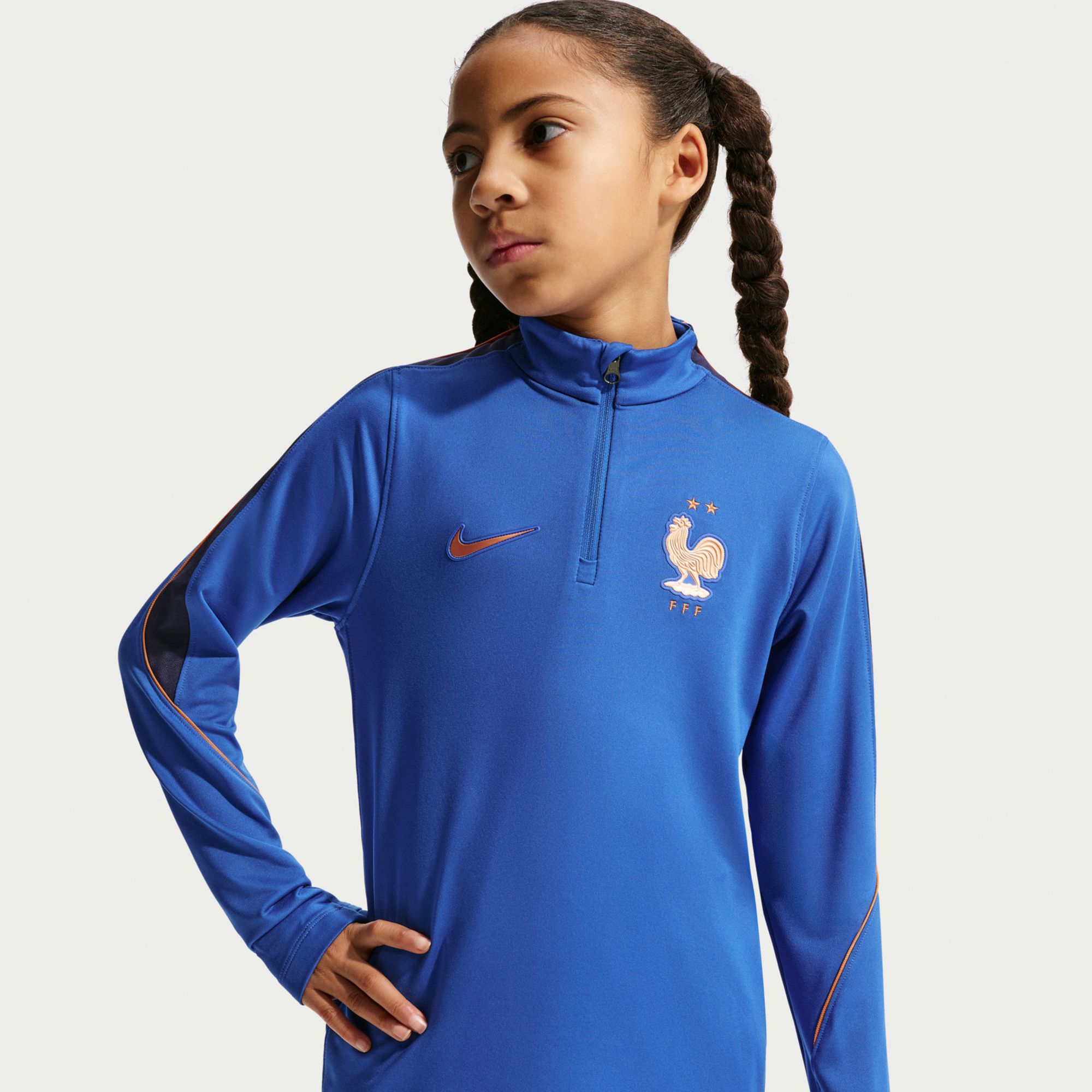NIKE JFAスタッフジャージ Nike Youth France 2026 Home Drill Training Quarter-Zip | Dick's