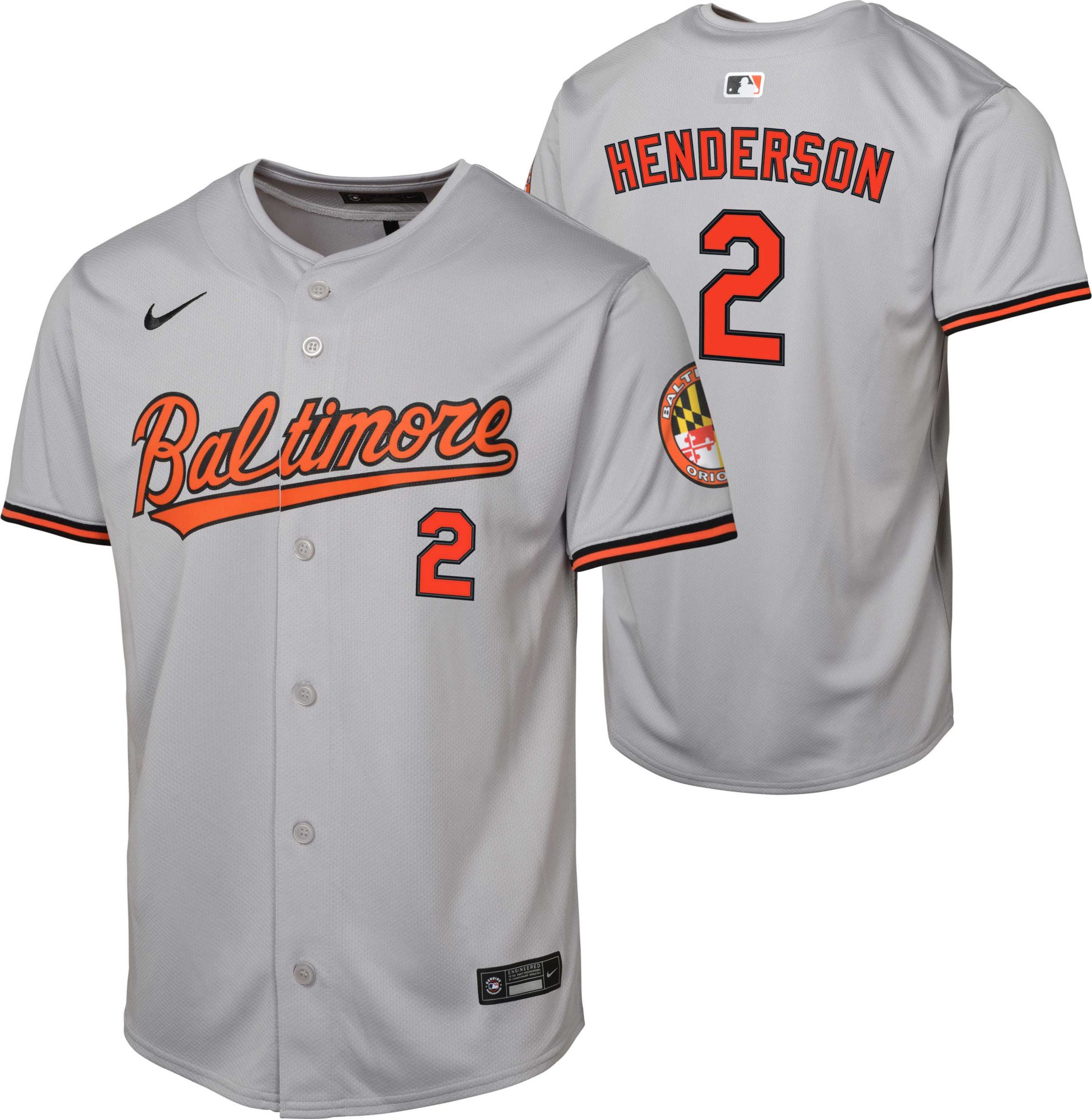Nike Youth Baltimore Orioles Gunnar Henderson #2 Grey Vapor