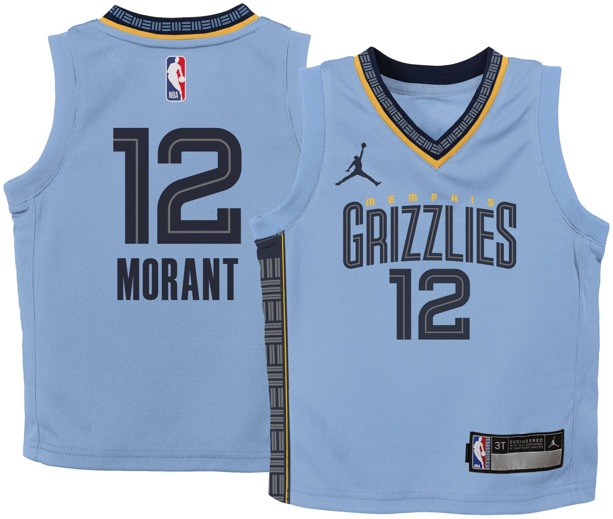 Jordan Little Kids' Memphis Grizzlies Ja Morant #12 Blue Swingman