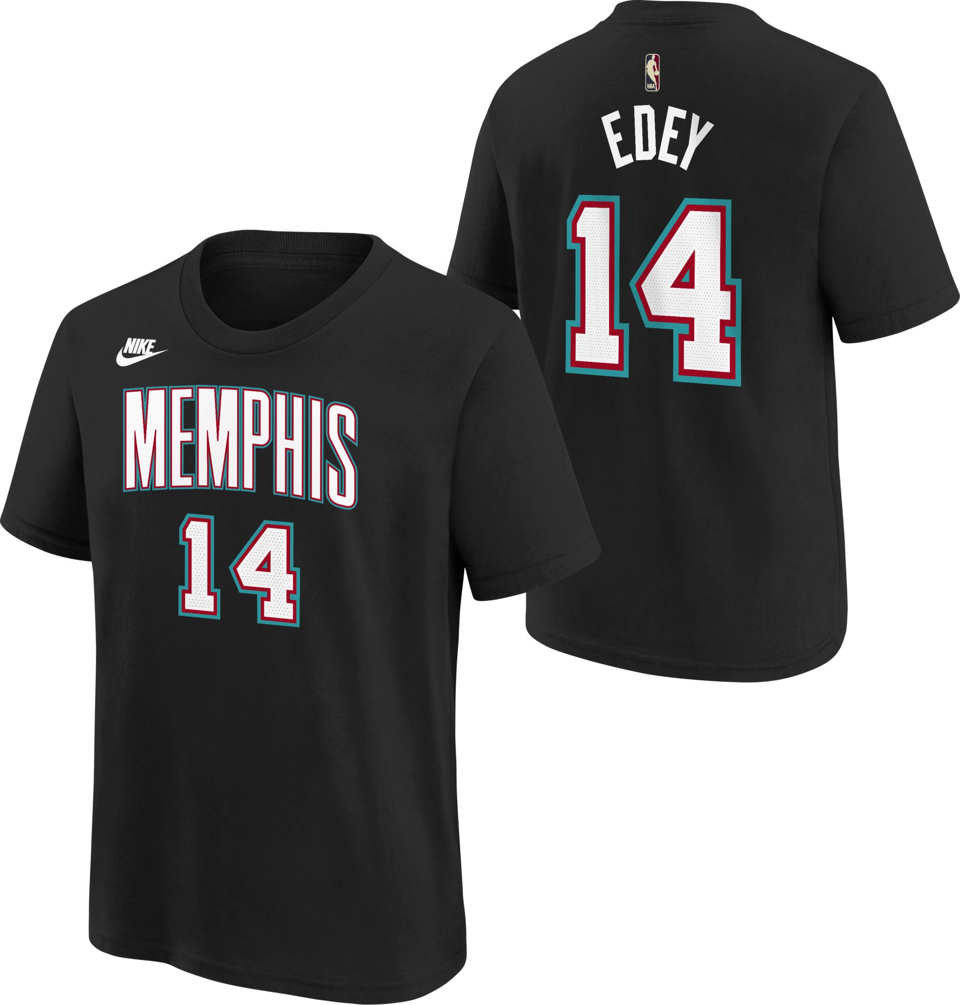 Nike Youth Memphis Grizzlies Zach Edey #14 Hardwood Classics Black