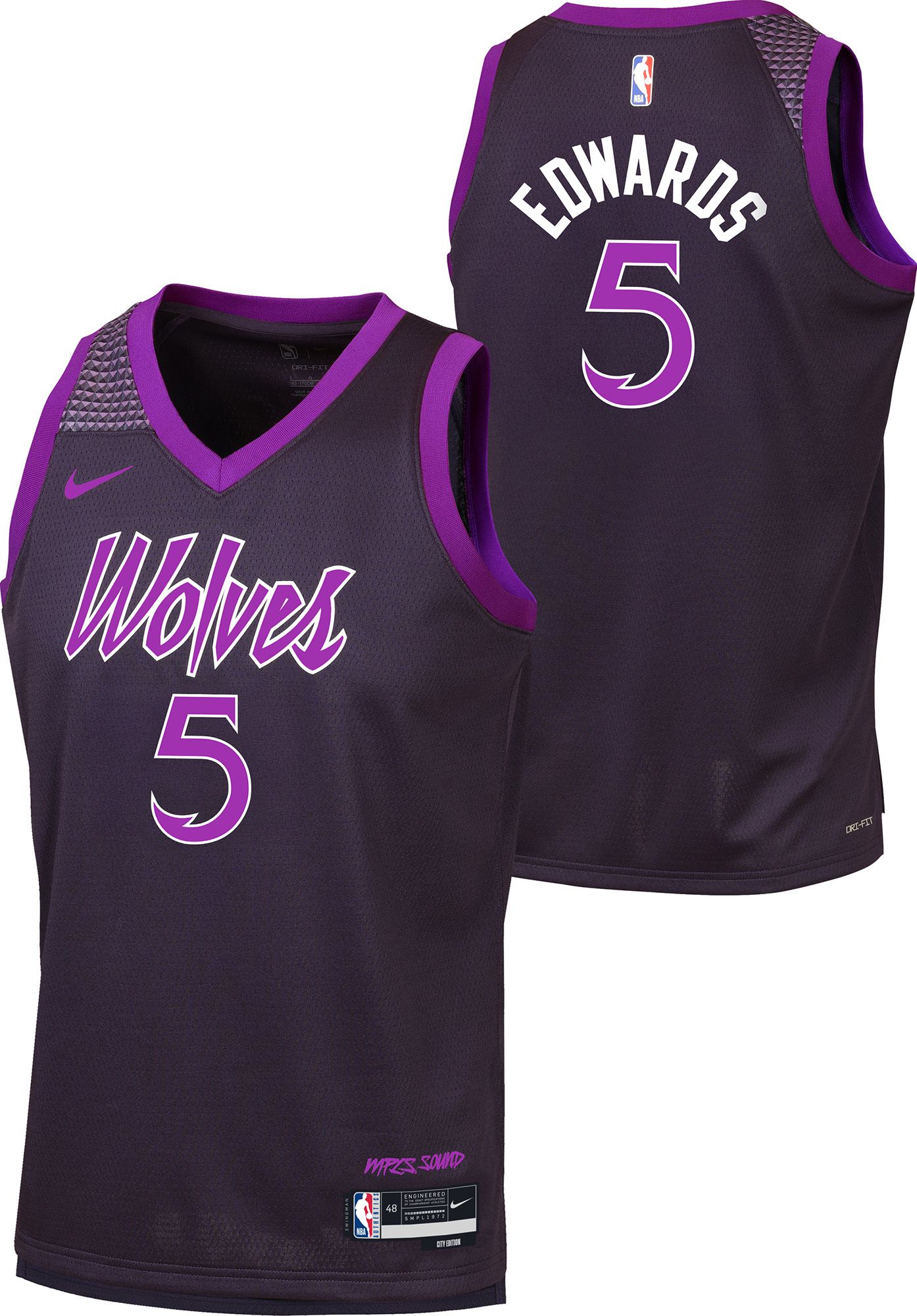 Nike Youth 2025-26 City Edition Minnesota Timberwolves Anthony