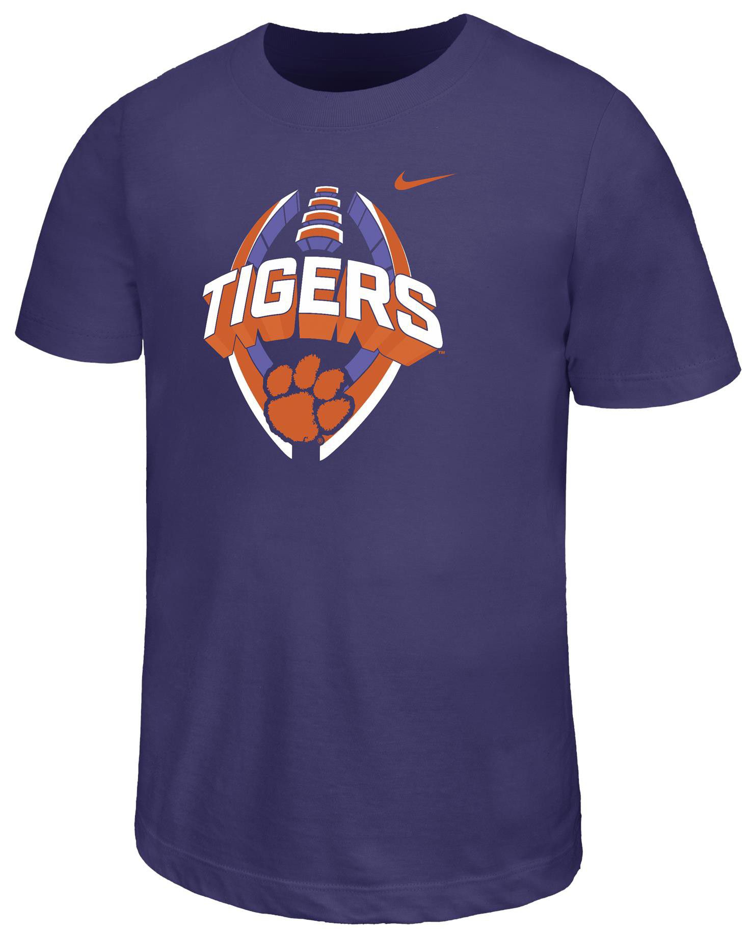 Nike Youth Clemson Tigers Purple Icon Short Sleeve T-Shirt