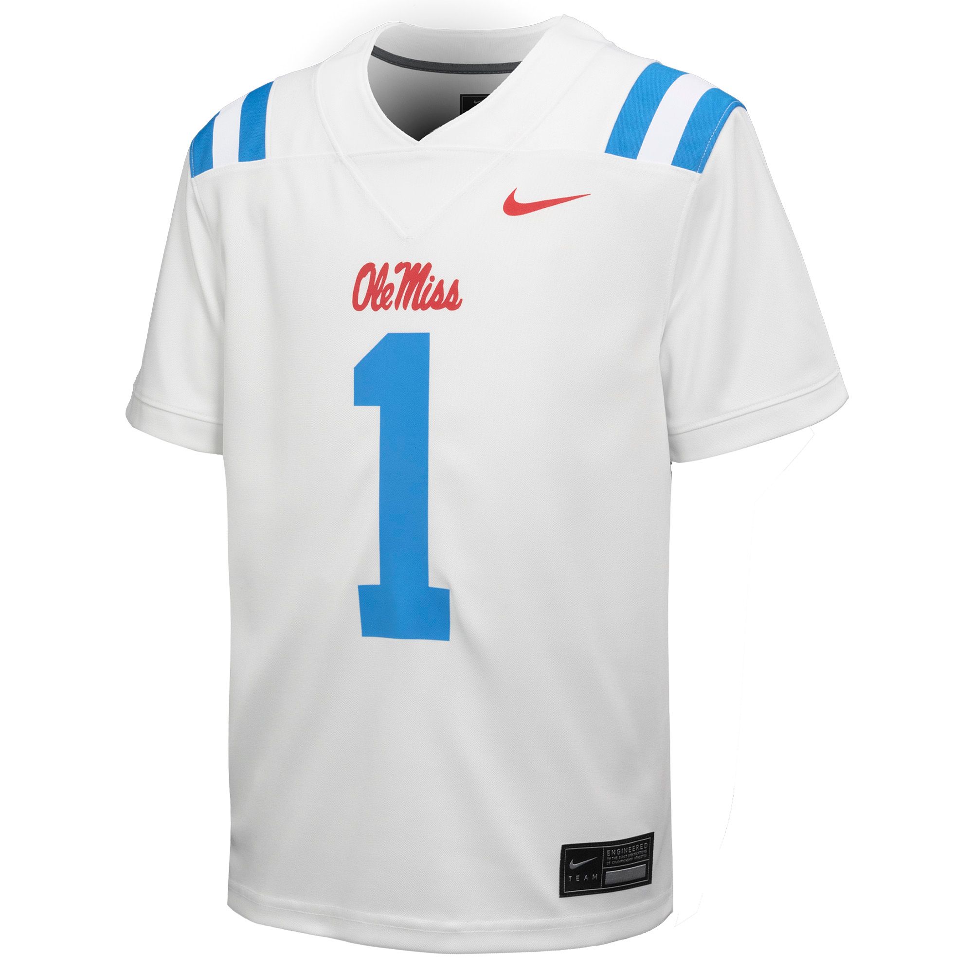 ole miss jersey dress Blue Ole Miss Rebels Baseball Jersey Tee Dress- (Women's) Adult Large
